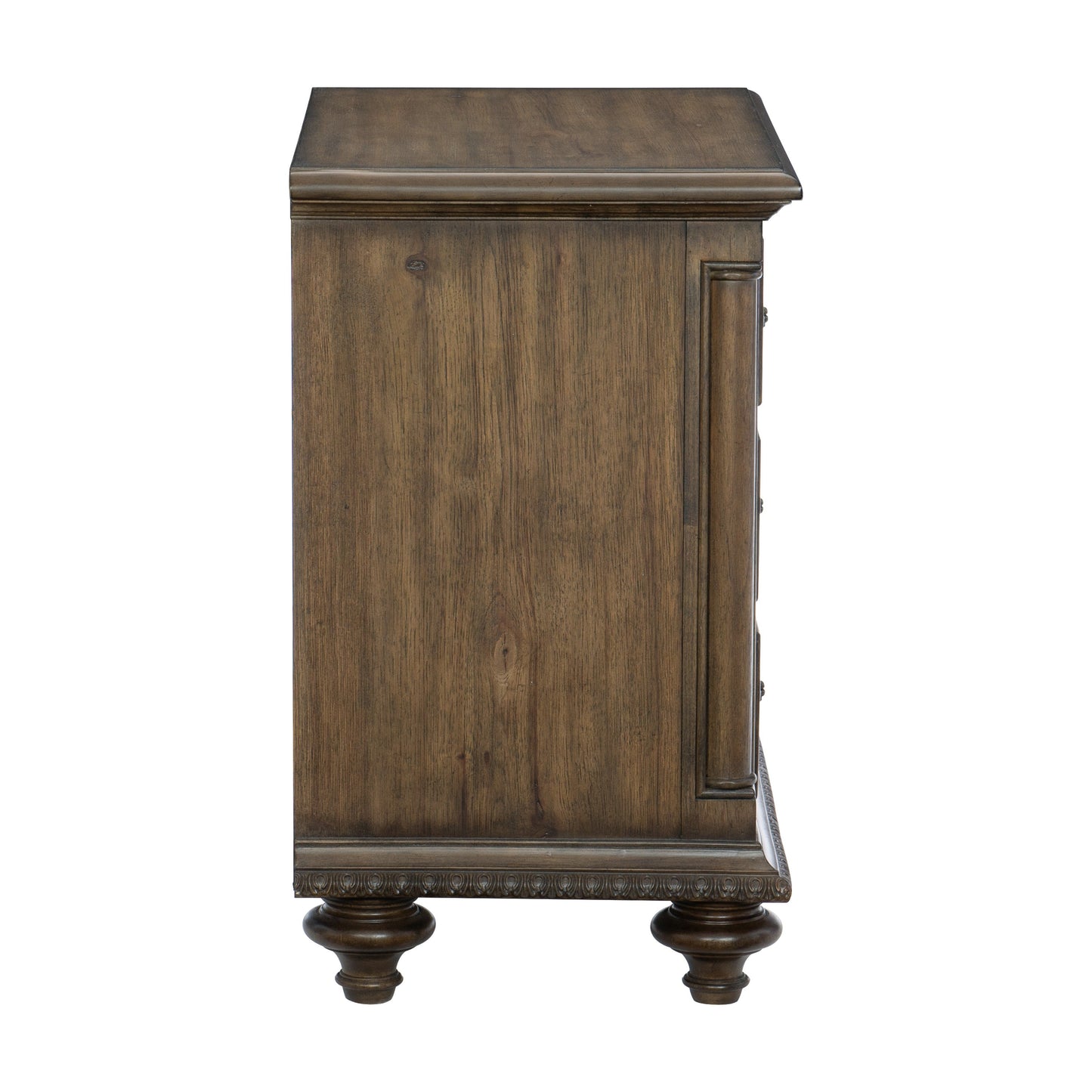 Homelegance Nightstand Rachelle Weathered Pecan Finish 1693-4