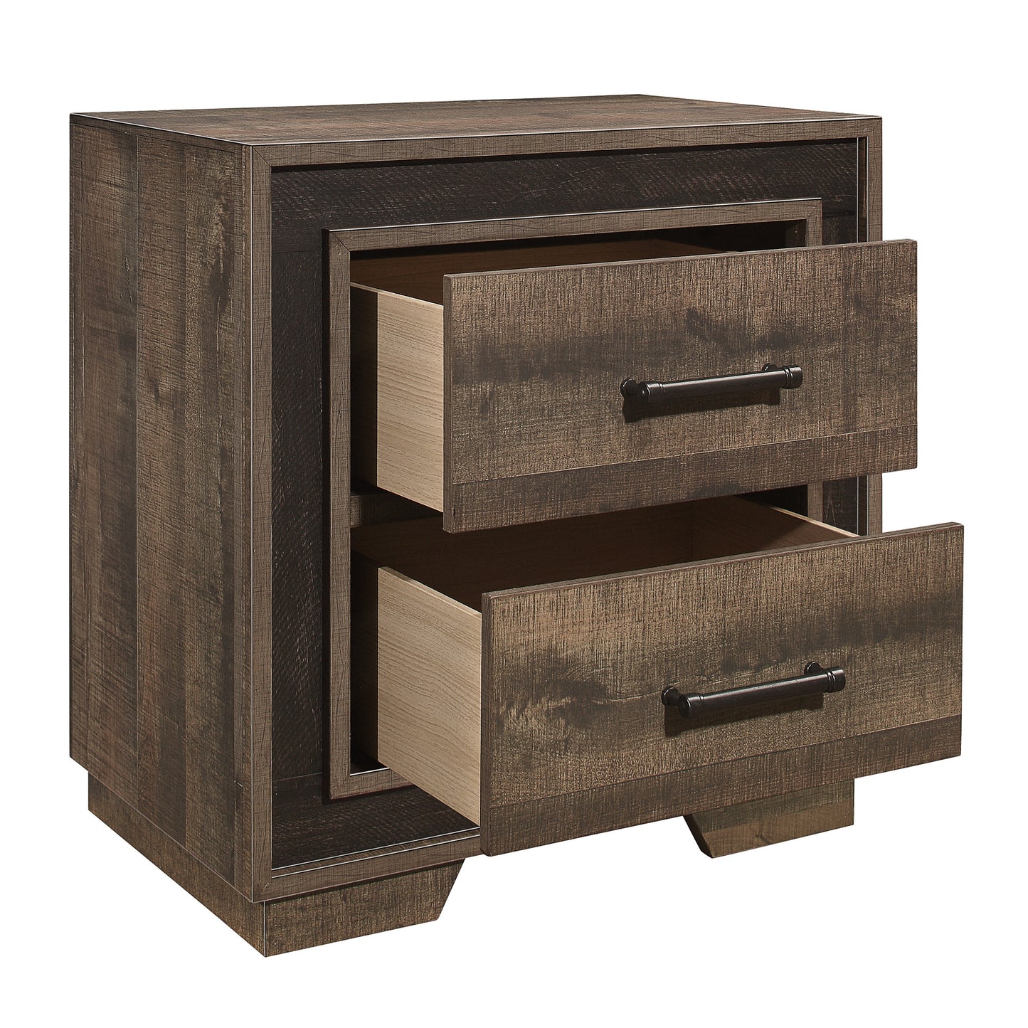 Homelegance Nightstand Ellendale Mahogany Ebony Finish 1695-4