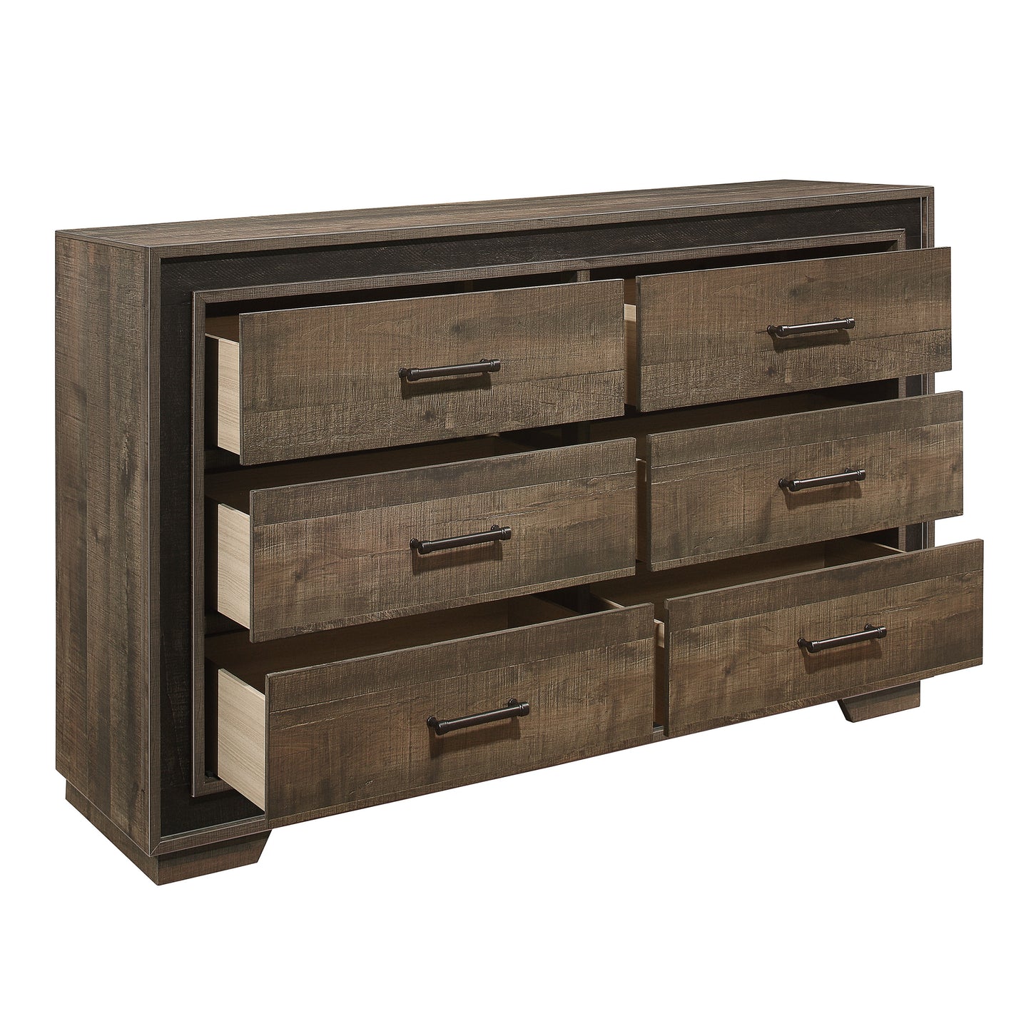 Homelegance Dresser Ellendale Rustic Mahogany Dark Ebony Finish 1695-5