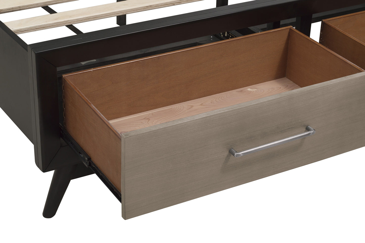 Homelegance Queen Bed Raku Barnwood Gray Finish Walnut Veneer 1711-1