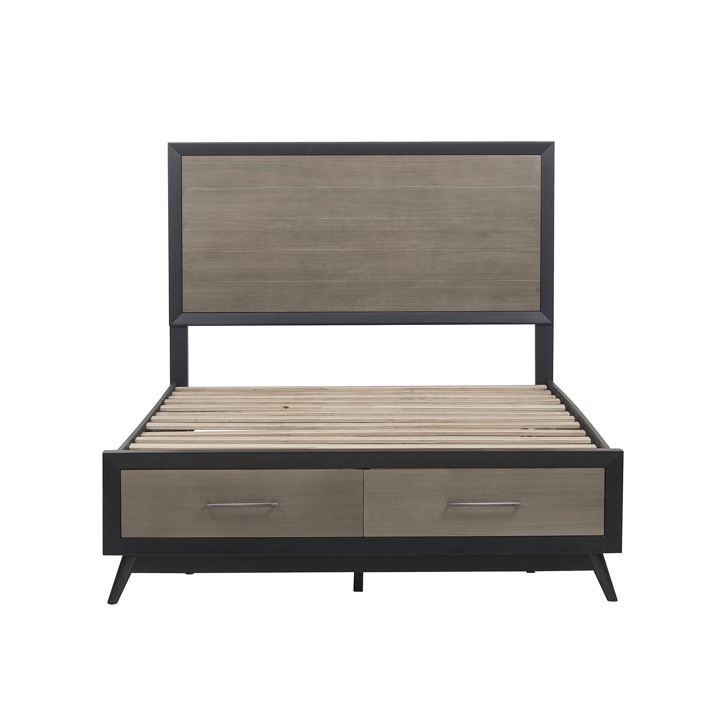 Homelegance Queen Bed Raku Barnwood Gray Finish Walnut Veneer 1711-1