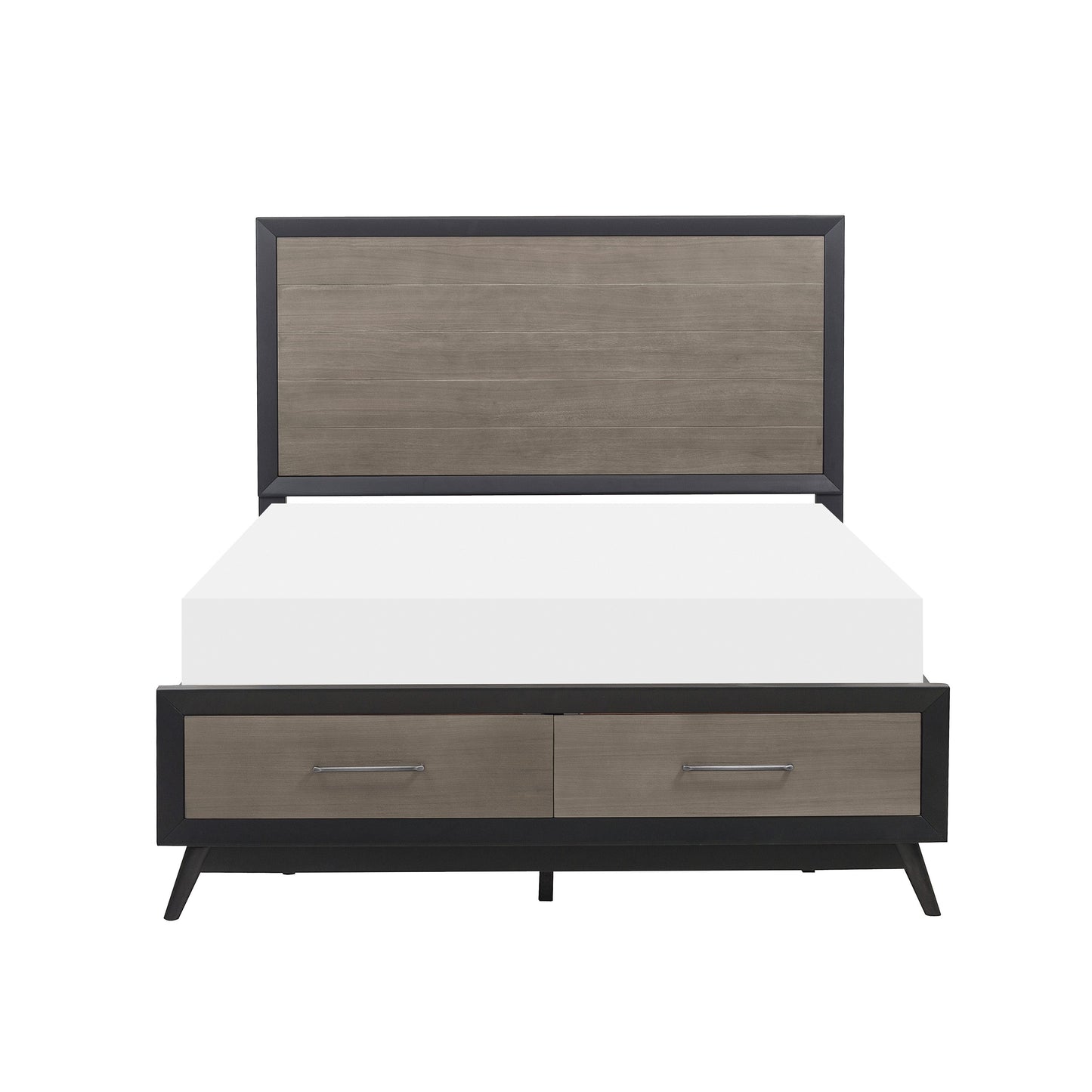 Homelegance Queen Bed Raku Barnwood Gray Finish Walnut Veneer 1711-1