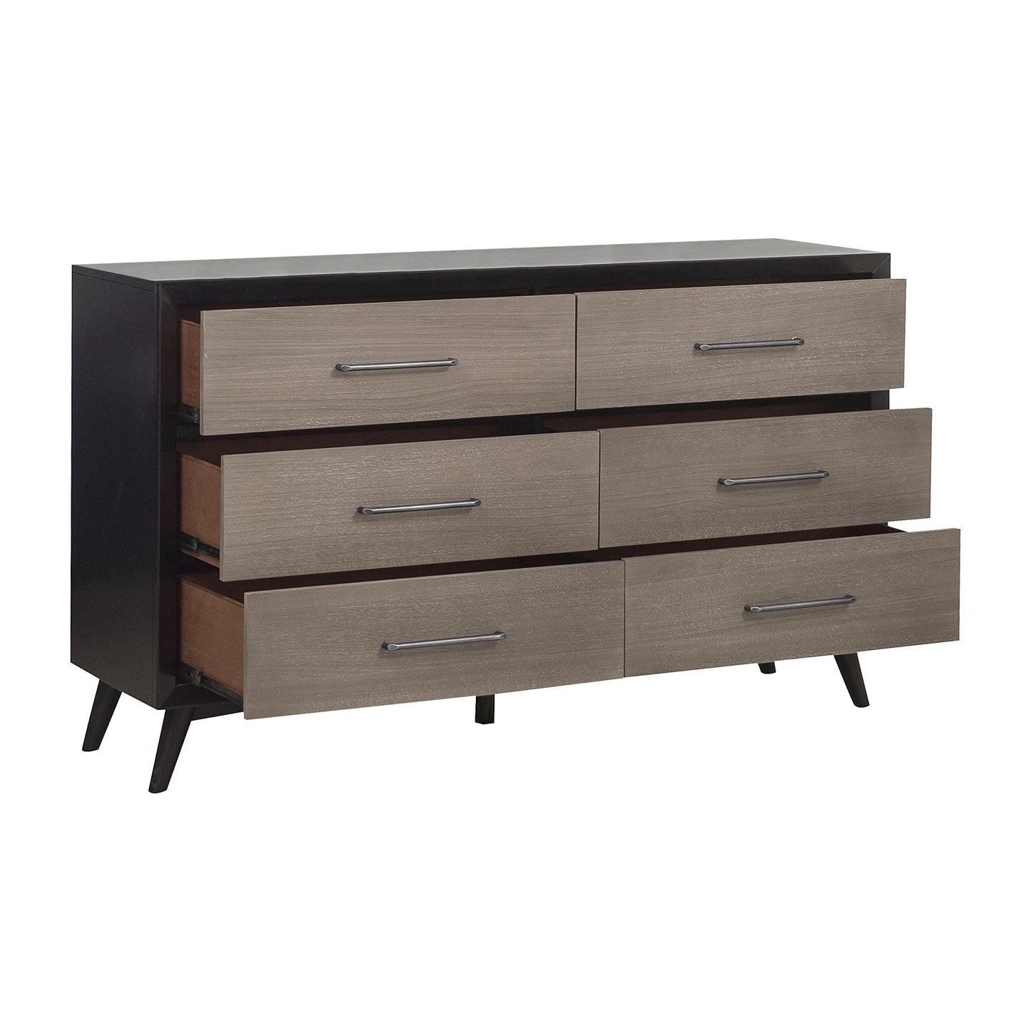Homelegance Dresser Raku Barnwood Gray Black Walnut Finish 1711-5