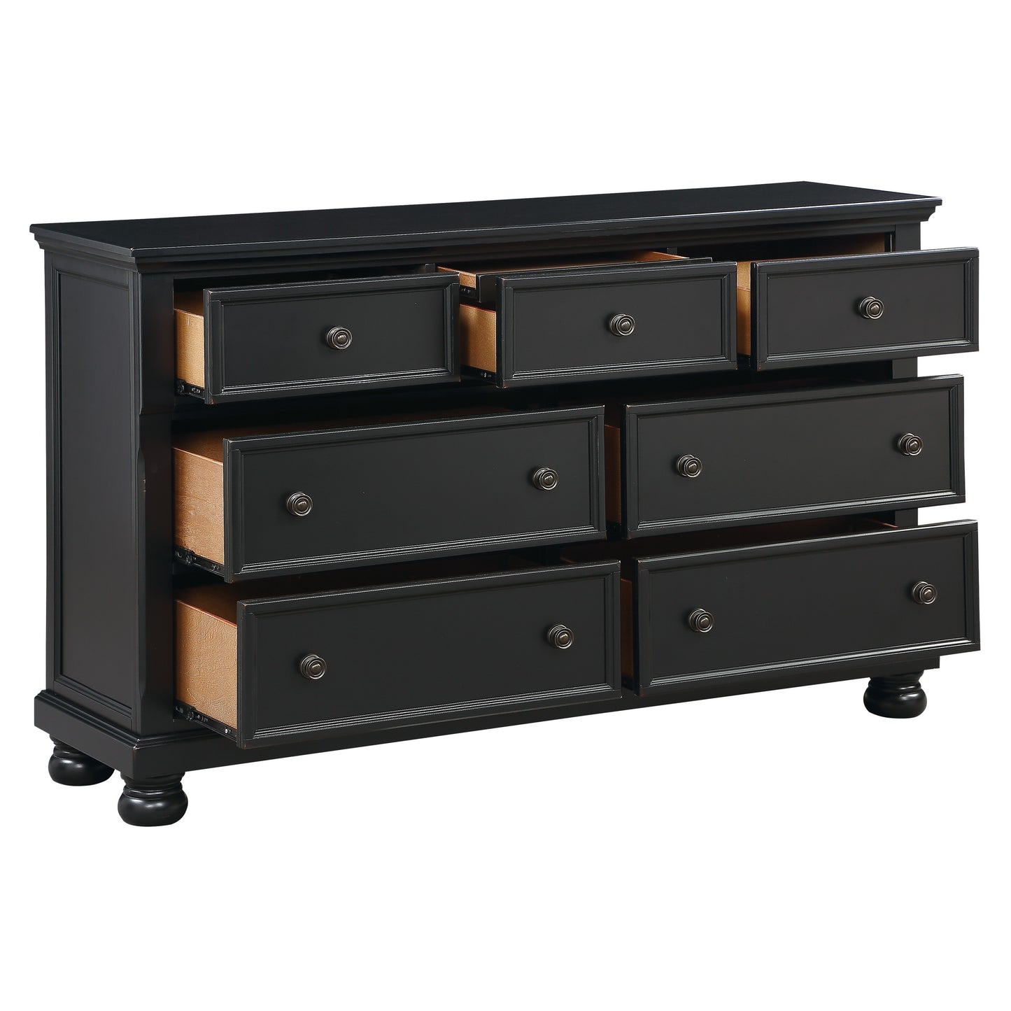 Homelegance Dresser Laurelin Black Sand-Through Finish 1714BK-5
