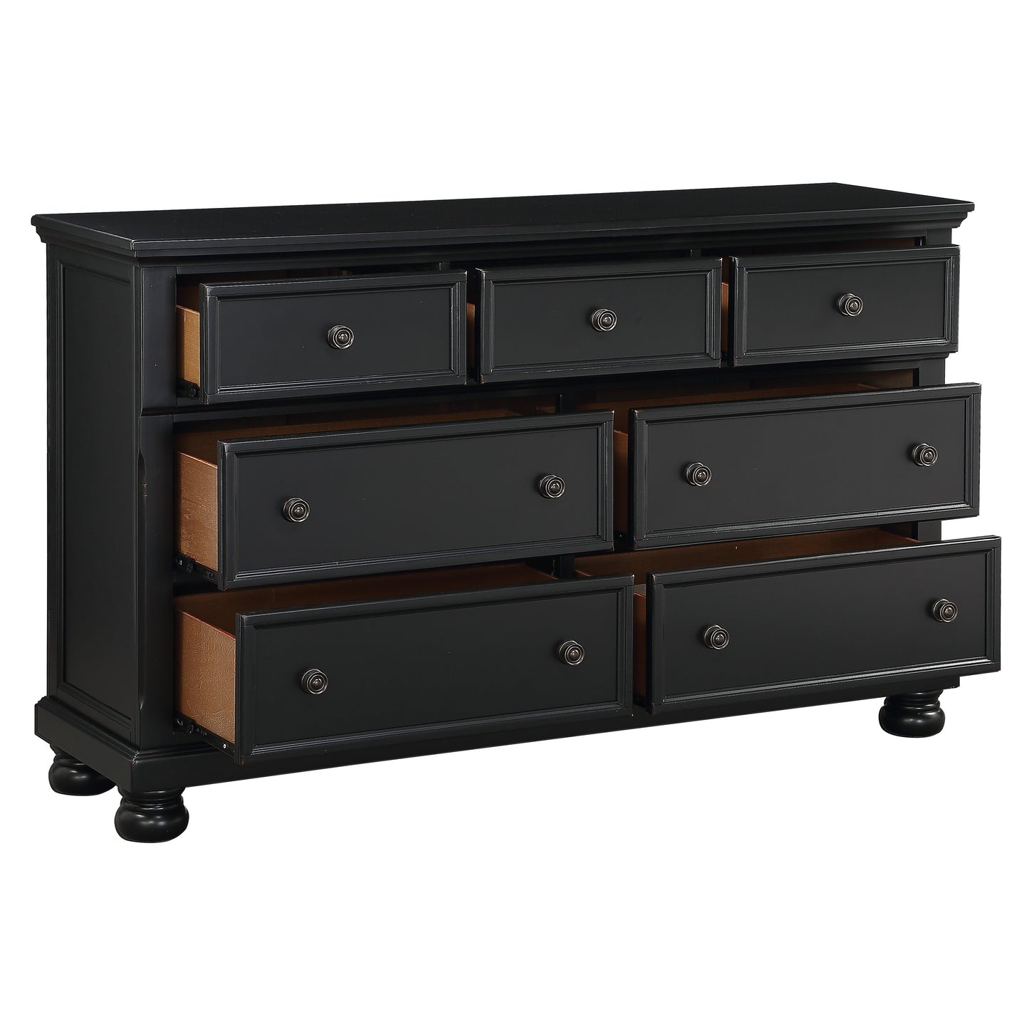 Homelegance Dresser Laurelin Black Sand-Through Finish 1714BK-5