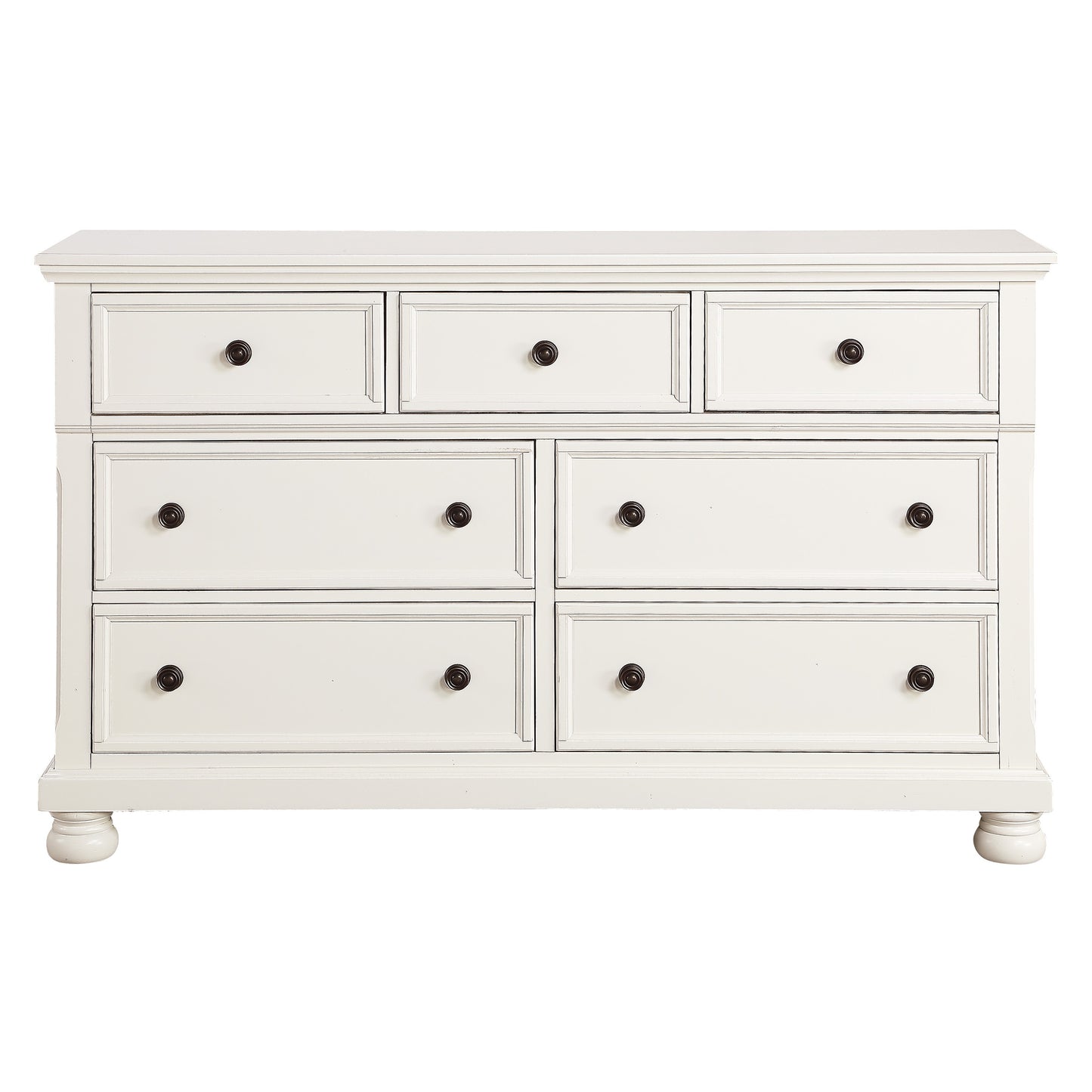 Homelegance Laurelin Dresser White Finish Elegant Storage Solution 1714W-5