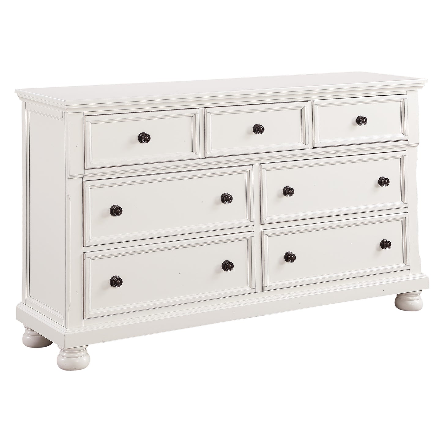 Homelegance Laurelin Dresser White Finish Elegant Storage Solution 1714W-5