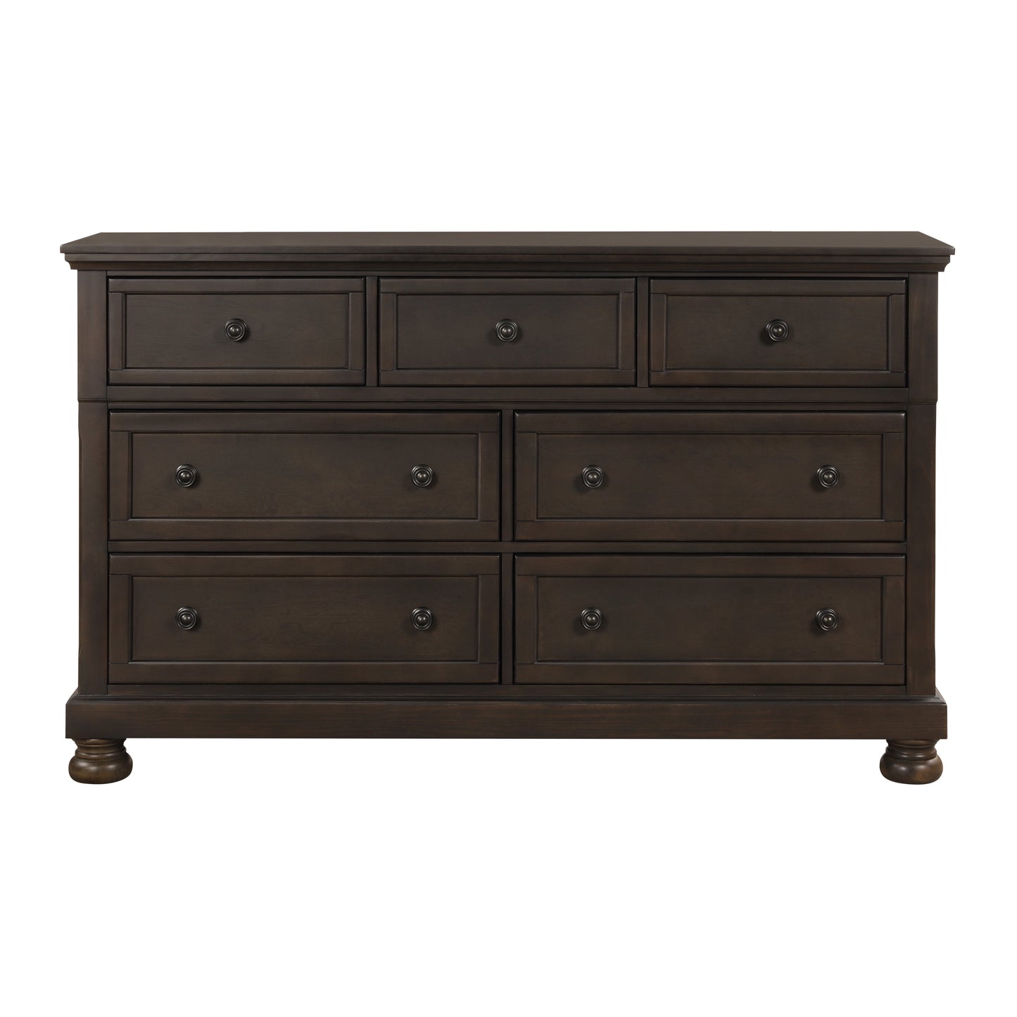 Homelegance Dresser Begonia Grayish Brown Finish Elegant Storage Solution 1718GY-5