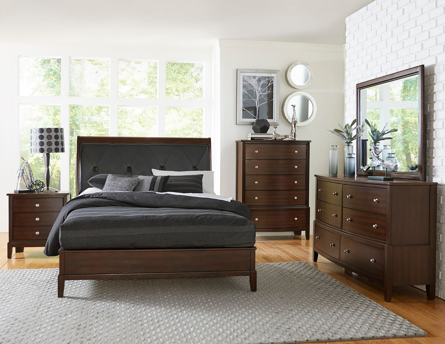 Homelegance Chest Dark Cherry Cotterill Elegant Storage Solution 1730-9