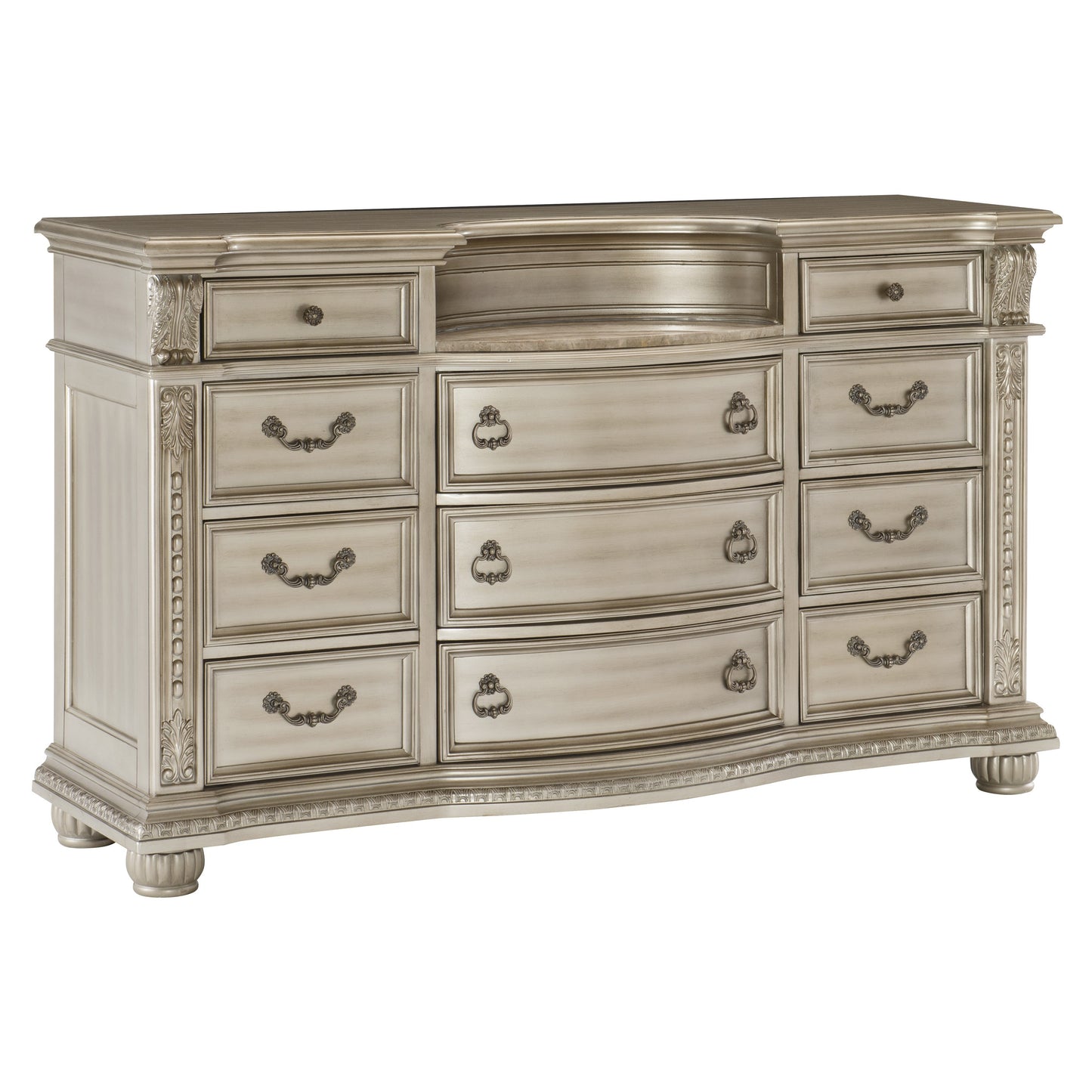 Homelegance Dresser Cavalier Silver Finish Elegant Design 1757SV-5
