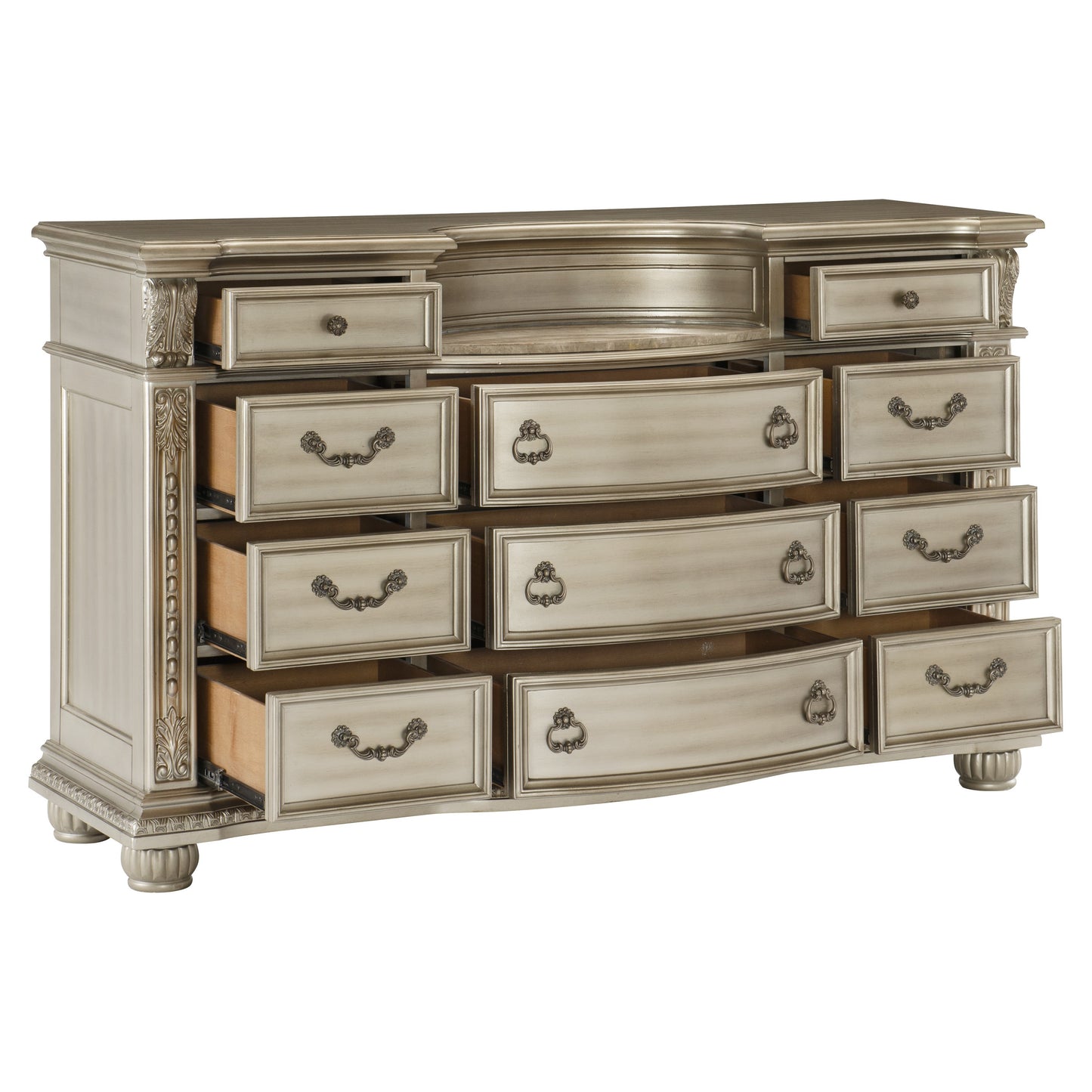 Homelegance Dresser Cavalier Silver Finish Elegant Design 1757SV-5