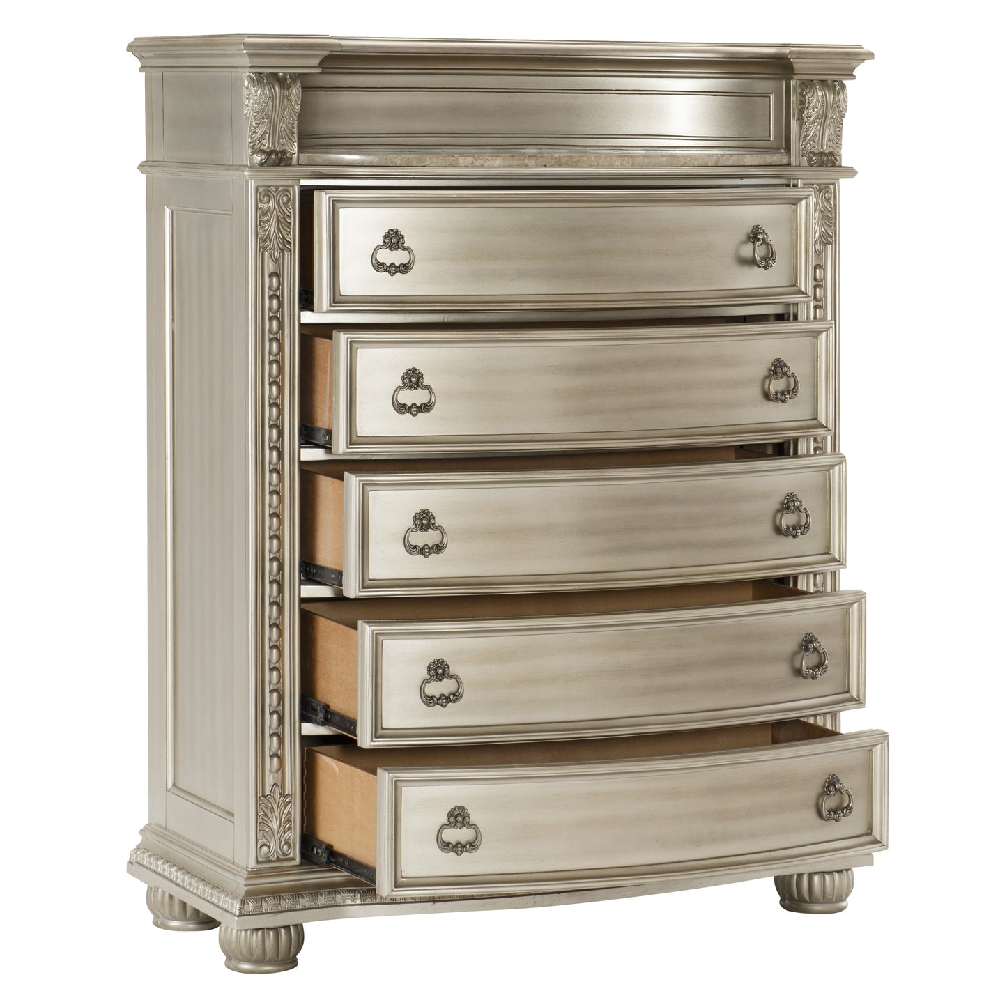 Homelegance Chest Cavalier Silver Finish Elegant Design 1757SV-9