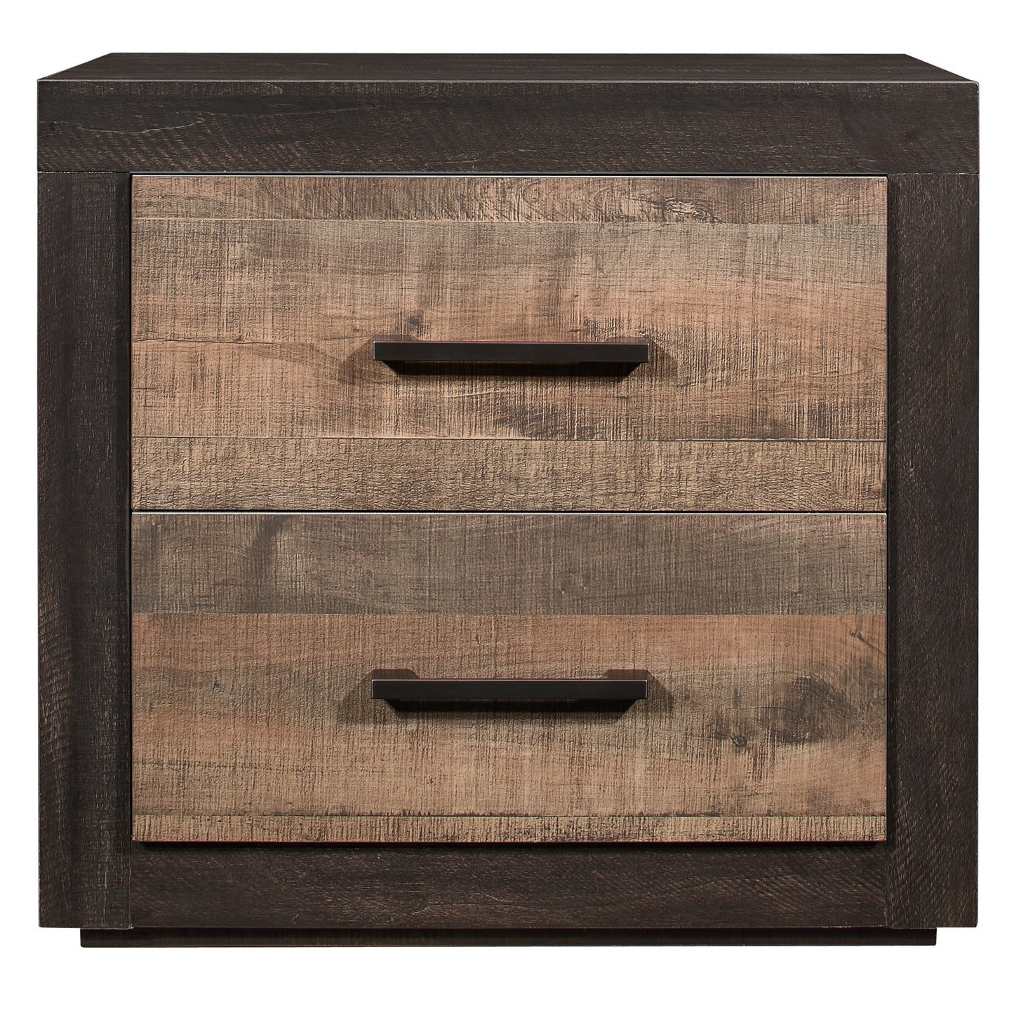 Homelegance Nightstand Miter Finish with Mahogany Ebony Tones 1762-4