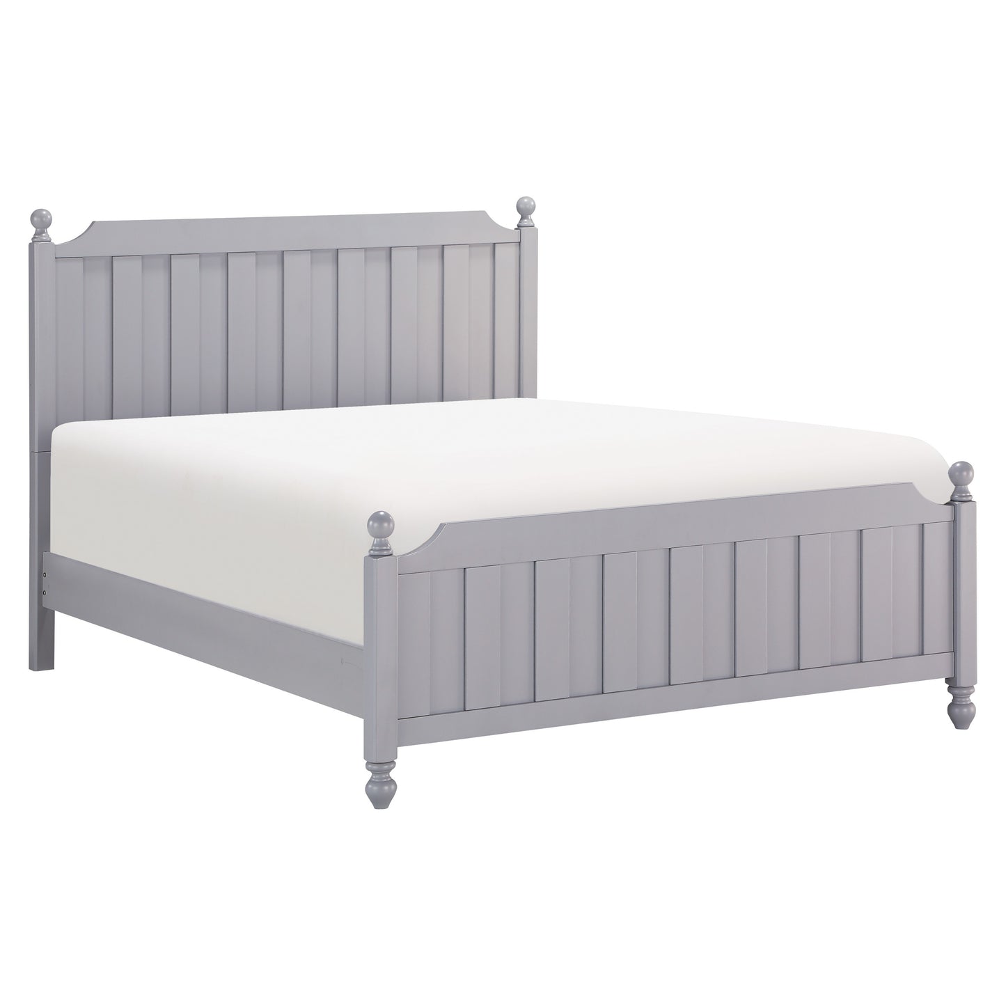Homelegance Queen Bed Wellsummer Gray Finish 1803GY-1