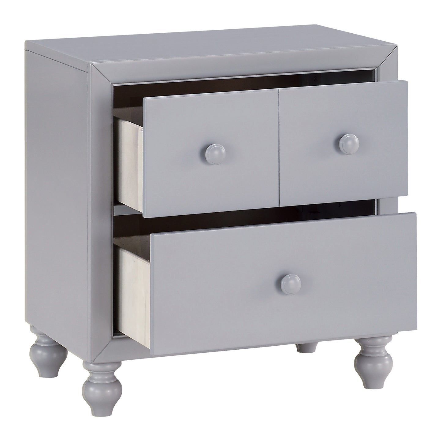 Homelegance Nightstand Wellsummer Gray Finish 1803GY-4