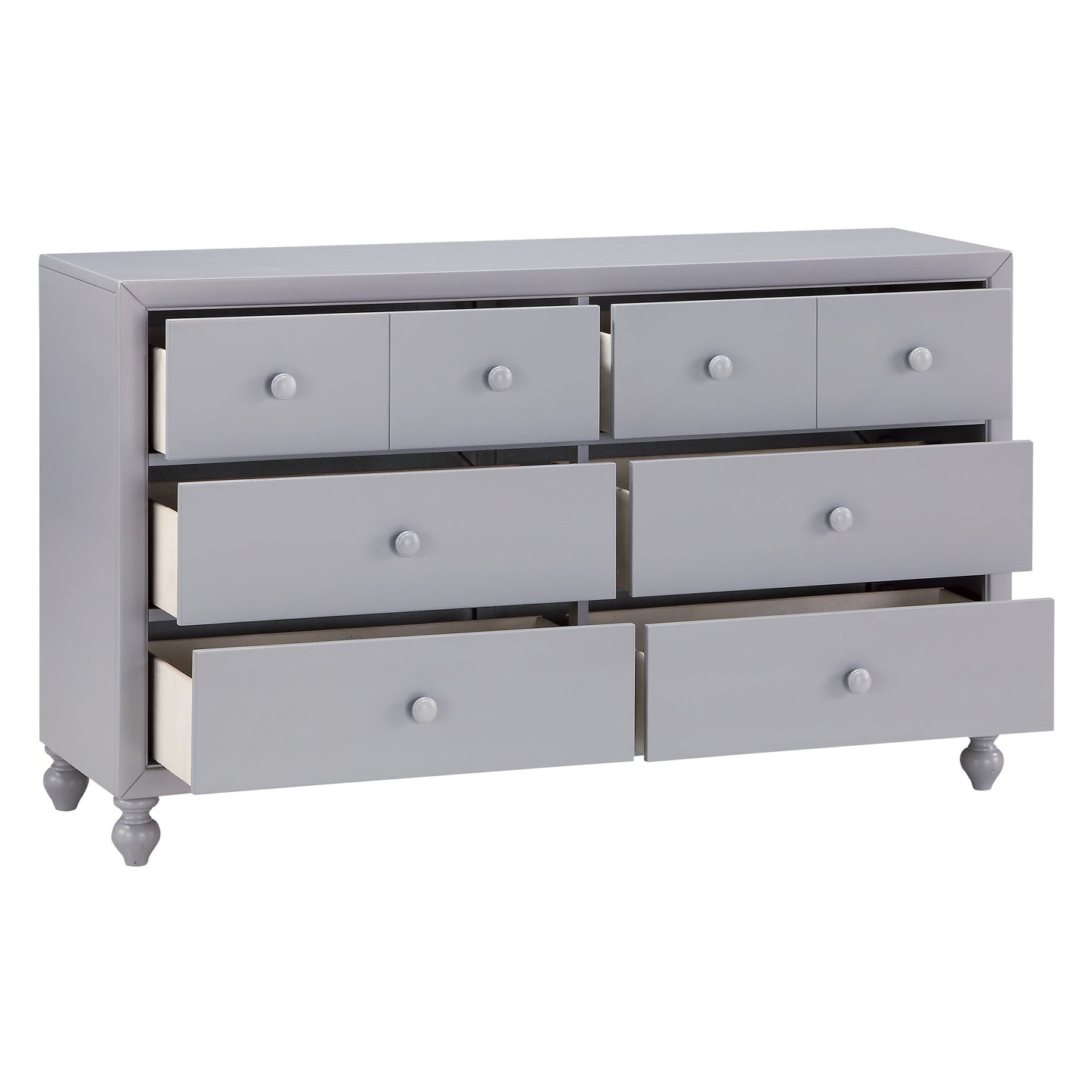 Homelegance Dresser Wellsummer Gray Finish Modern Farmhouse Style 1803GY-5