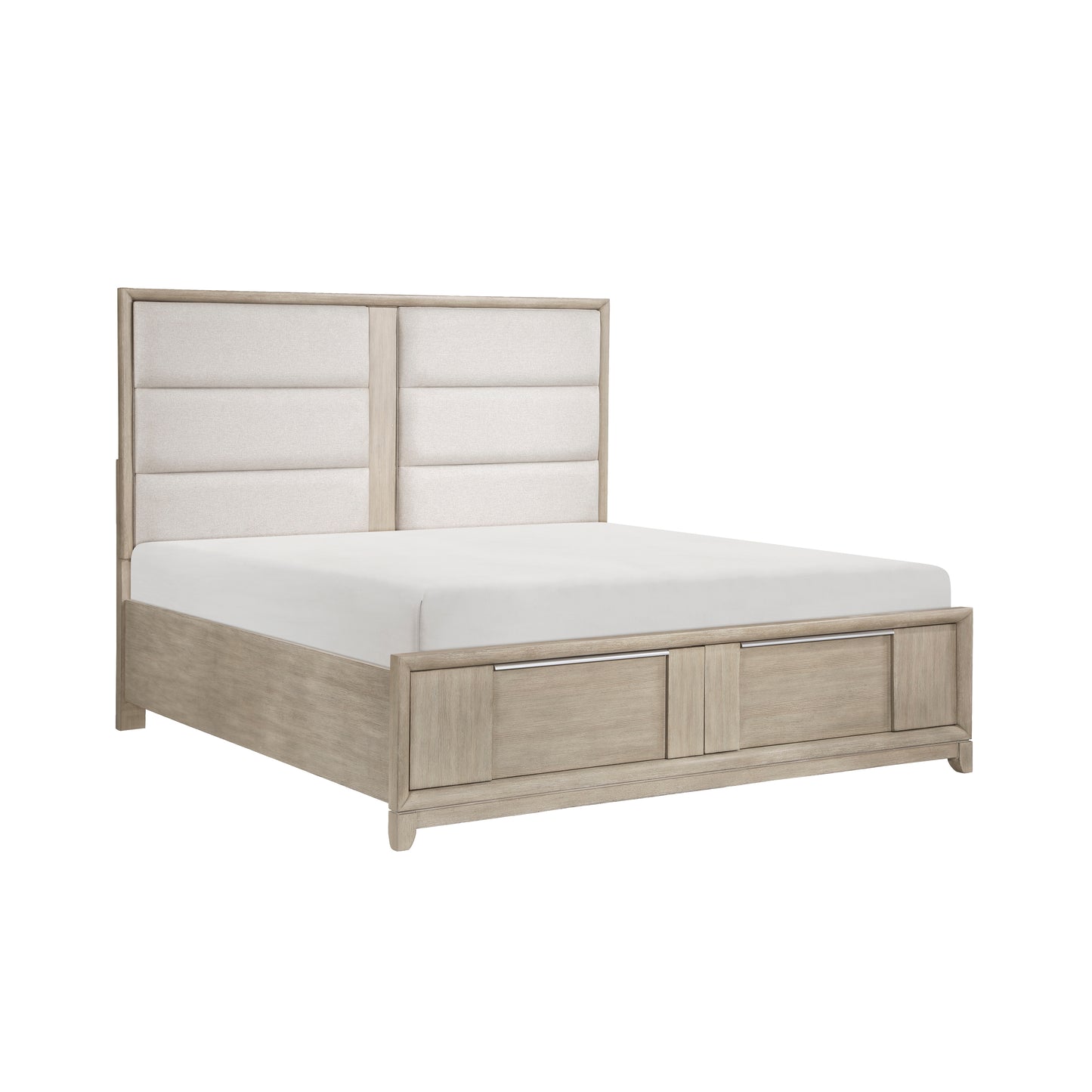 Homelegance Queen Bed McKewen Light Gray Finish with Storage Drawers 1820N-1