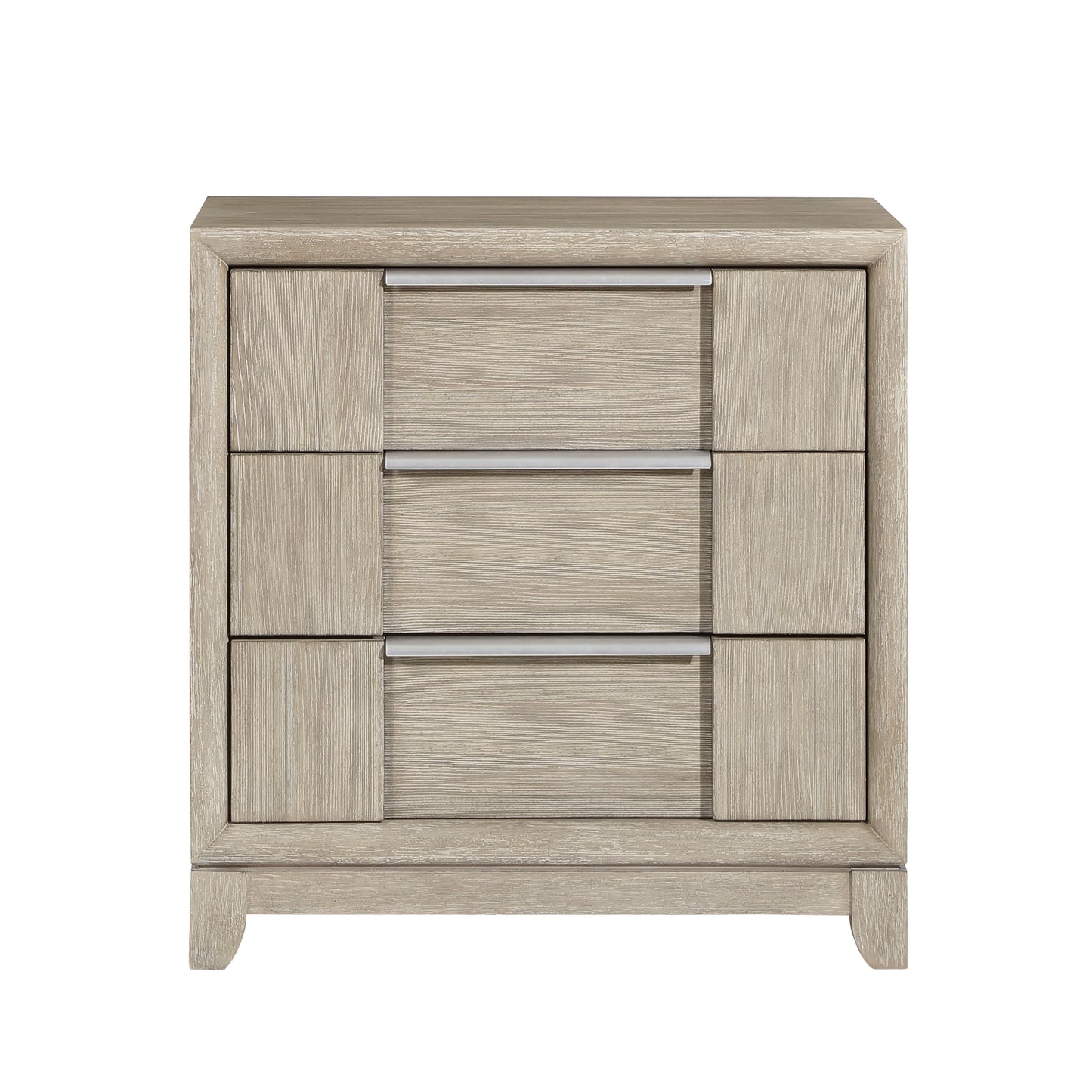 Homelegance Nightstand McKewen Light Gray with USB Charging Port 1820N-4