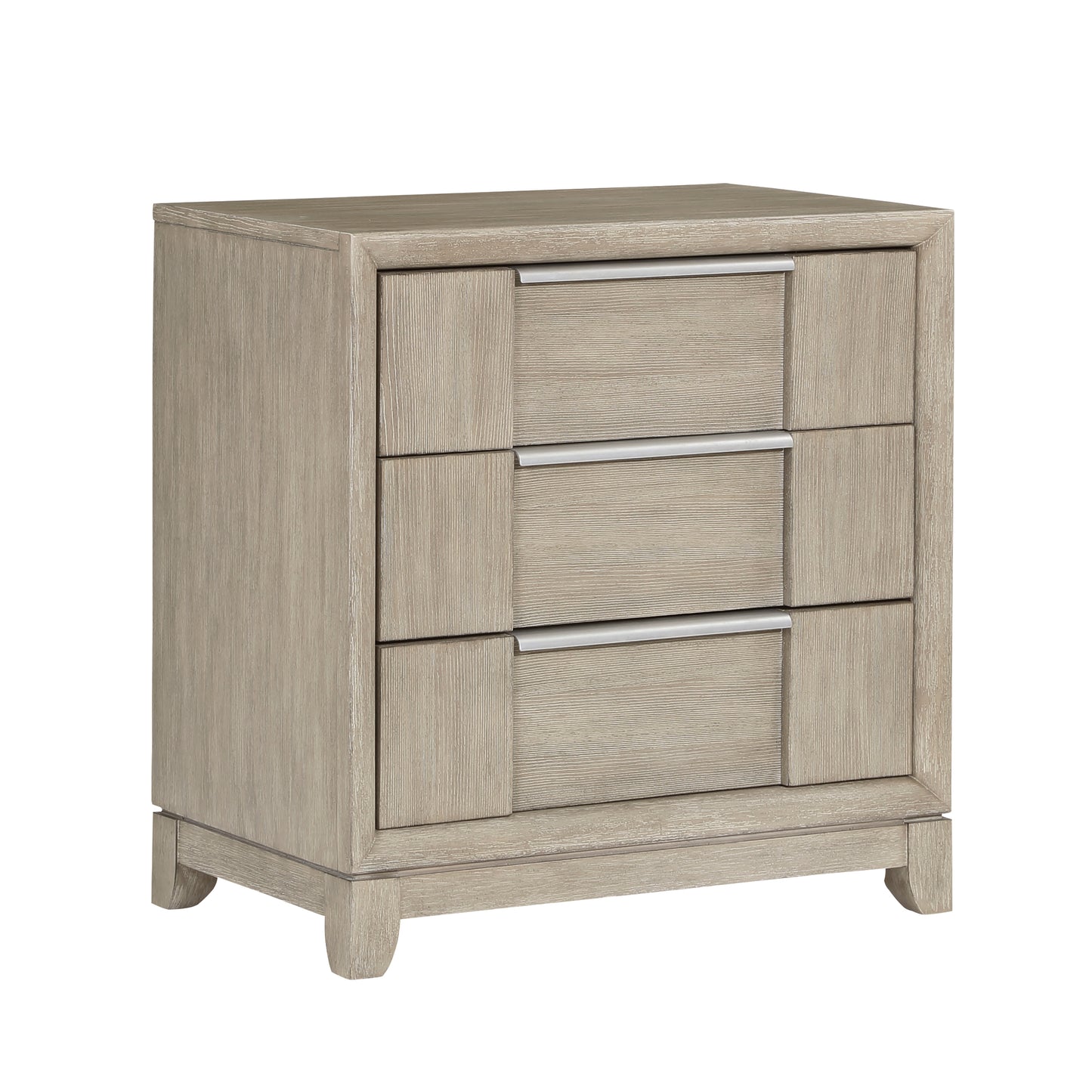 Homelegance Nightstand McKewen Light Gray with USB Charging Port 1820N-4