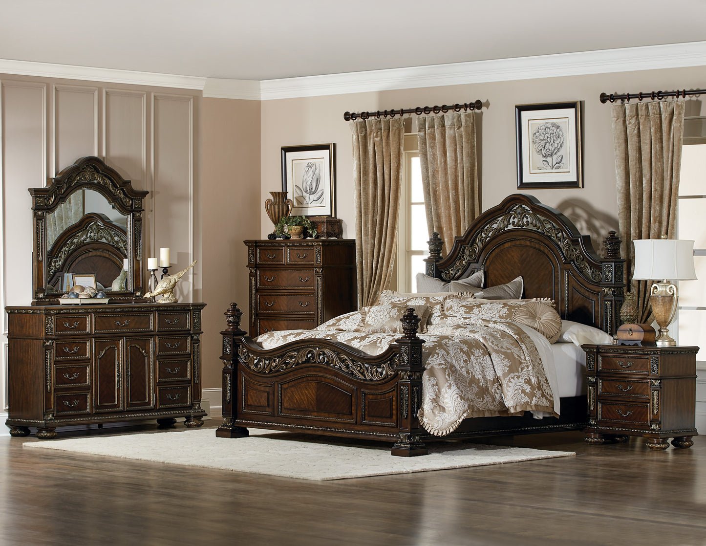 Homelegance Chest Catalonia Cherry Finish 1824-9
