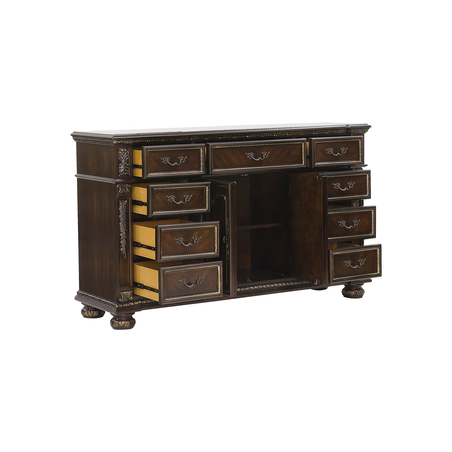 Homelegance Dresser Catalonia Cherry Finish Elegant Storage Solution 1824-5
