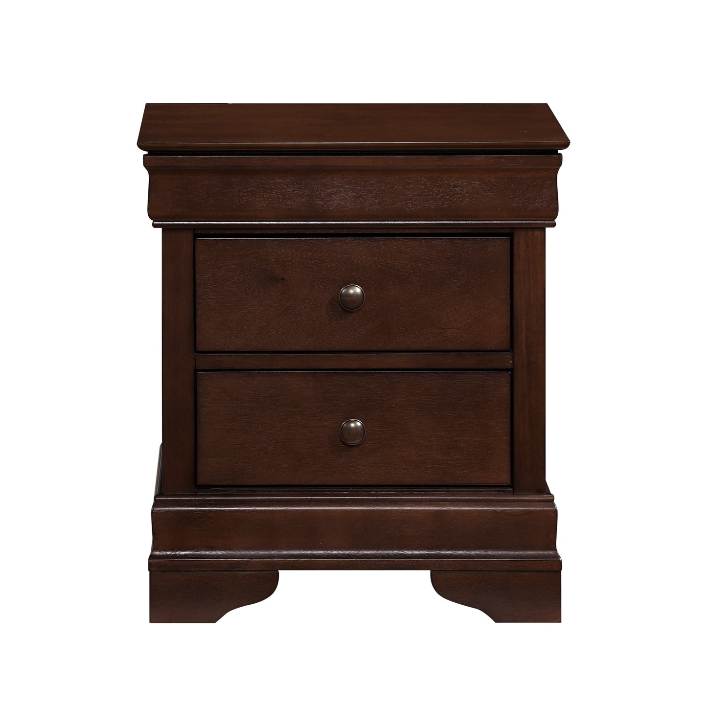 Homelegance Nightstand Abbeville Dark Cherry Finish 1856-4