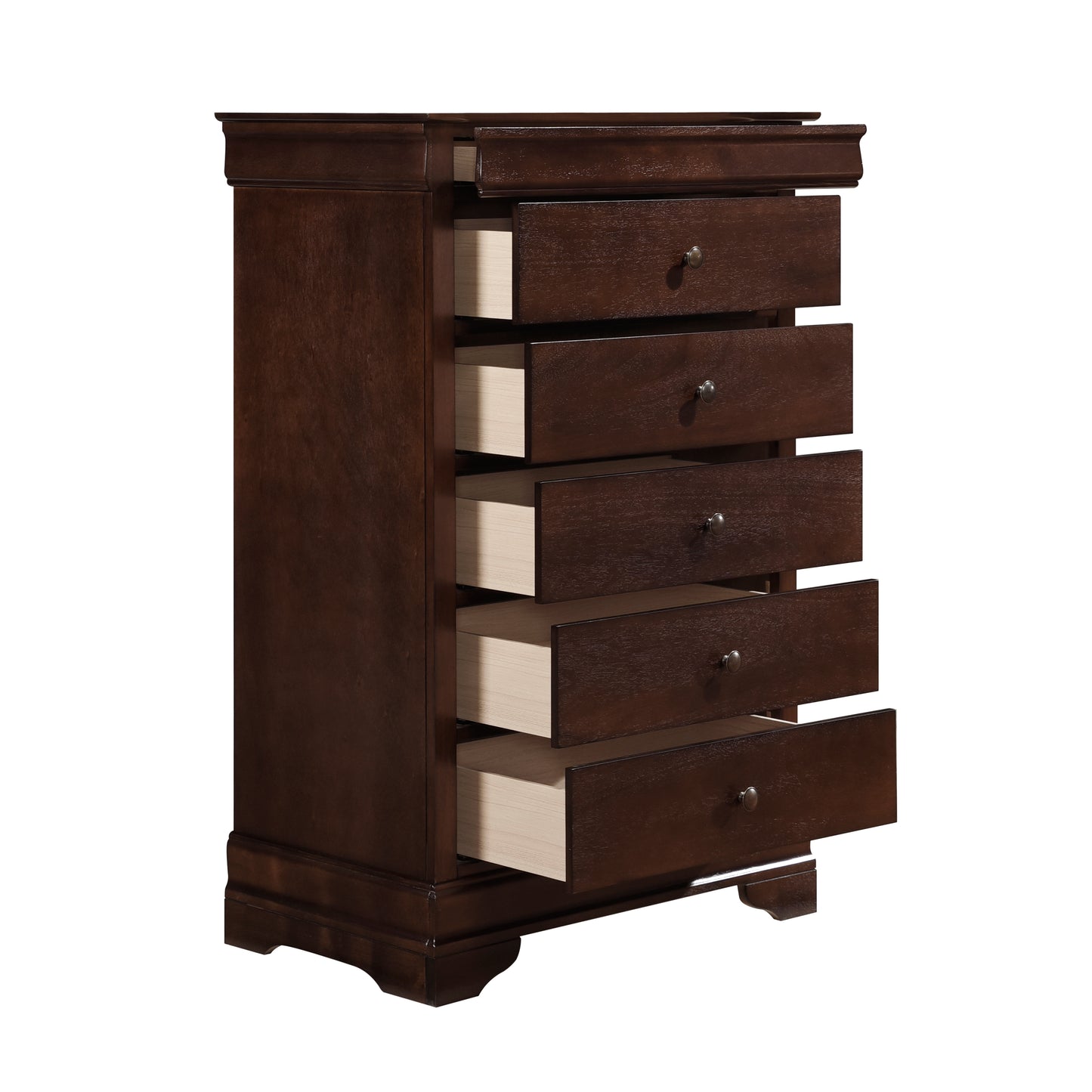 Homelegance Chest Abbeville Dark Cherry Finish with Jewelry Drawer 1856-9