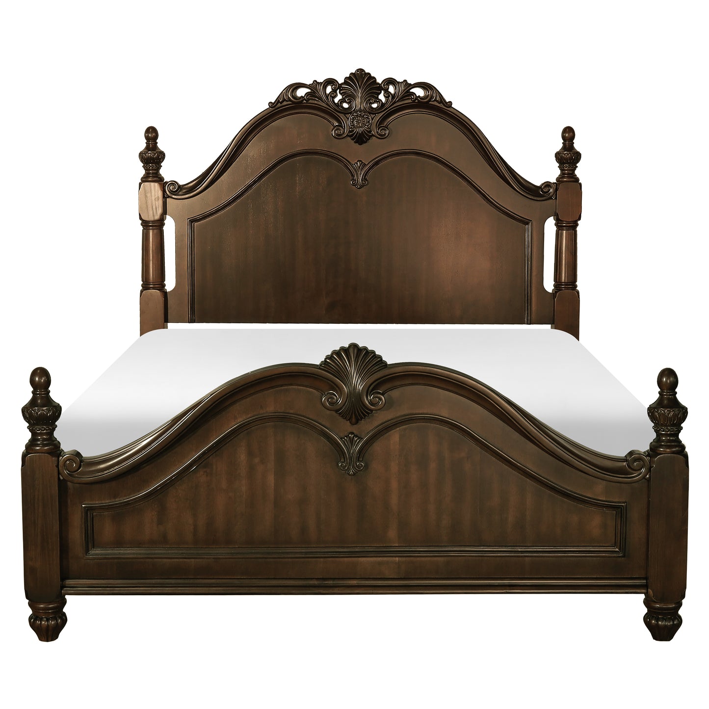 Homelegance Queen Bed Mont Belvieu Dark Cherry Finish 1869-1