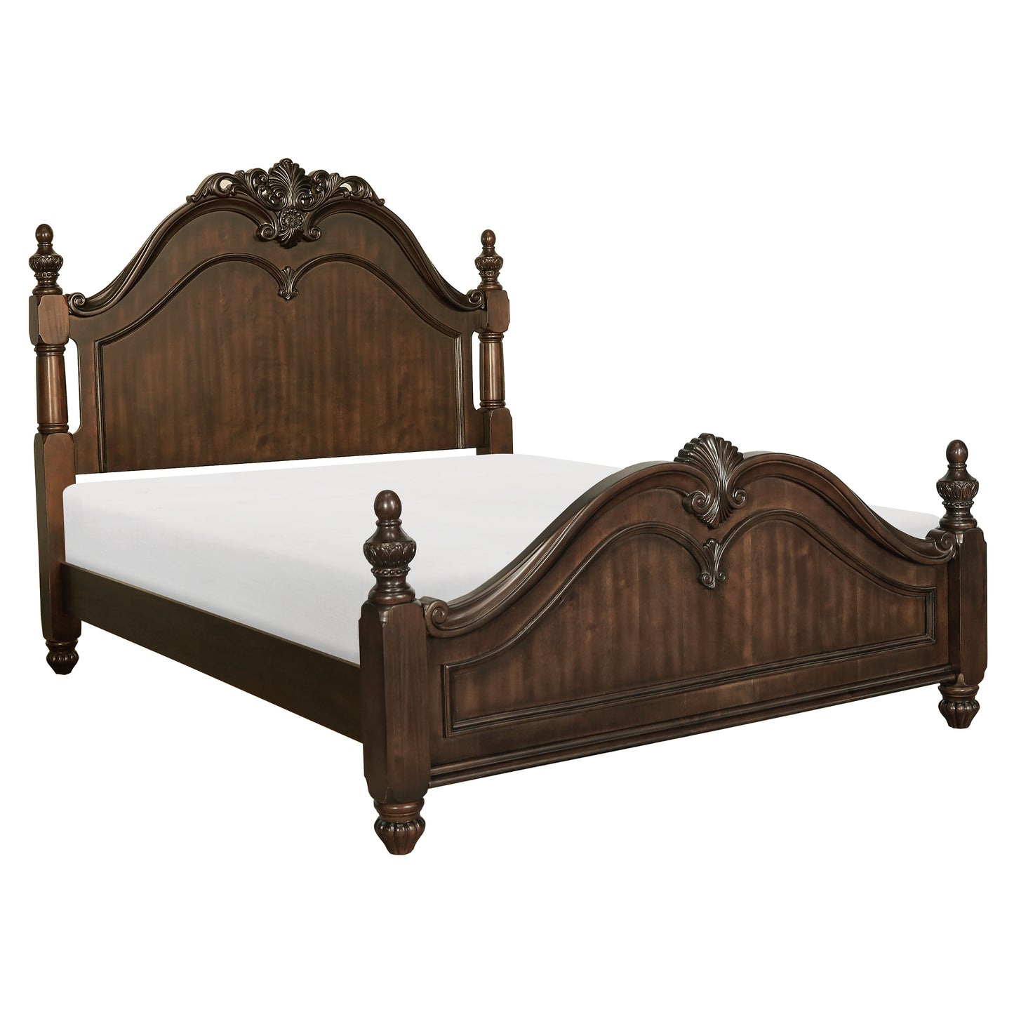 Homelegance Queen Bed Mont Belvieu Dark Cherry Finish 1869-1