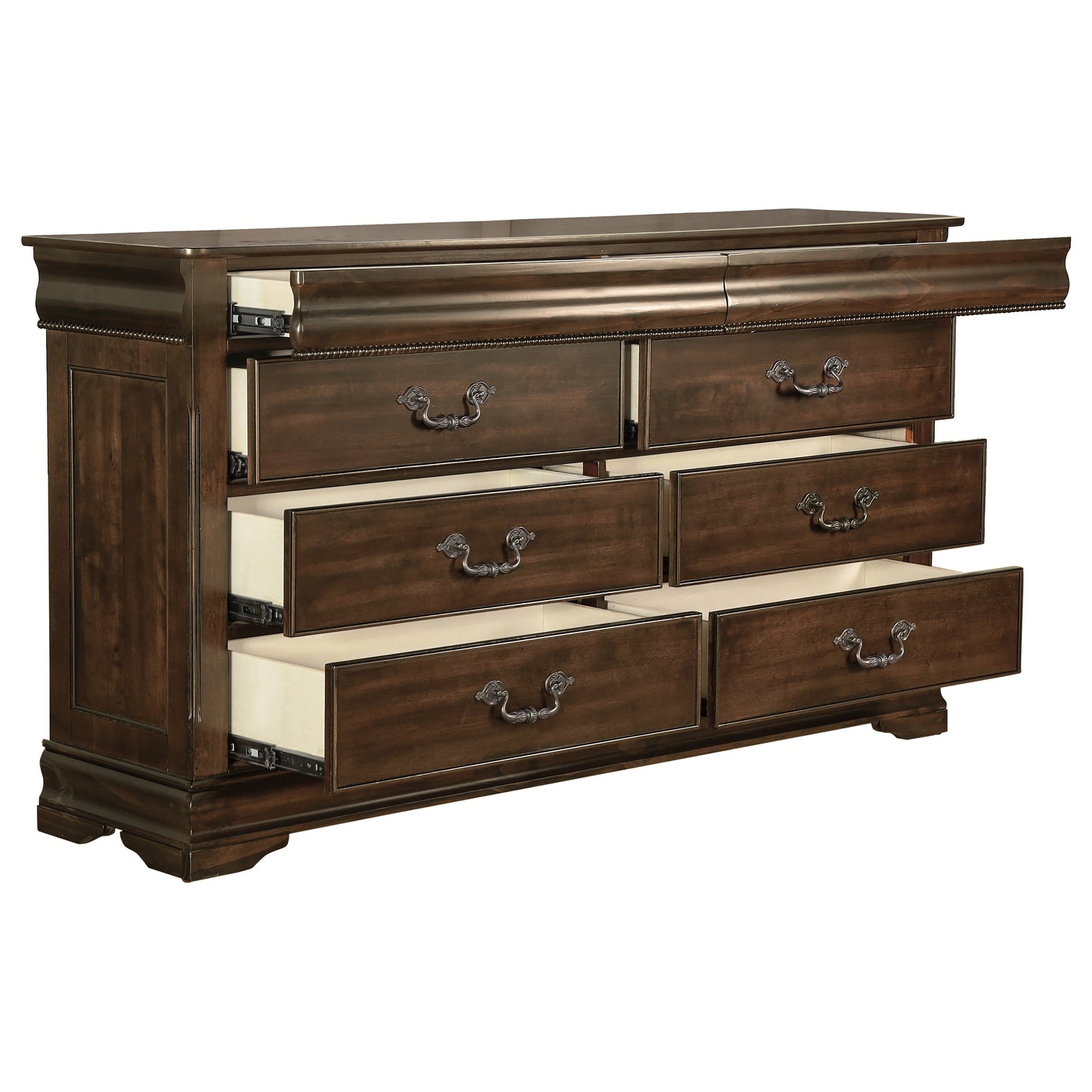 Homelegance Dresser Mont Belvieu Dark Cherry Finish Elegant Storage Solution 1869-5