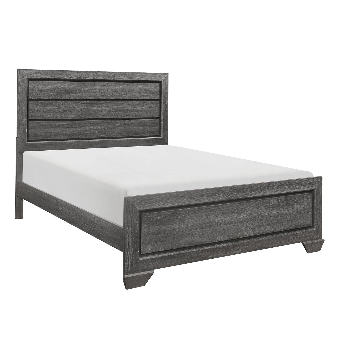 Homelegance Queen Bed Beechnut Gray Finish 1904GY-1