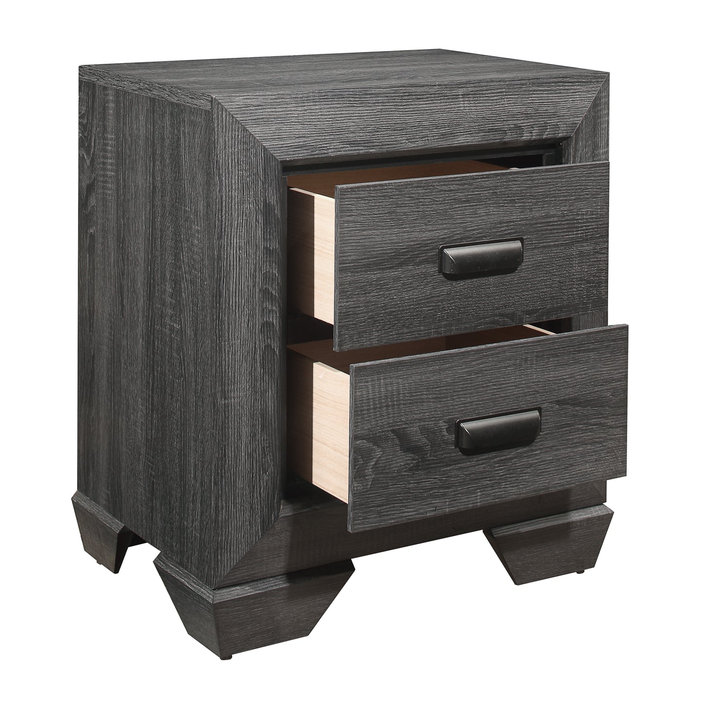 Homelegance Nightstand Beechnut Gray Finish 1904GY-4