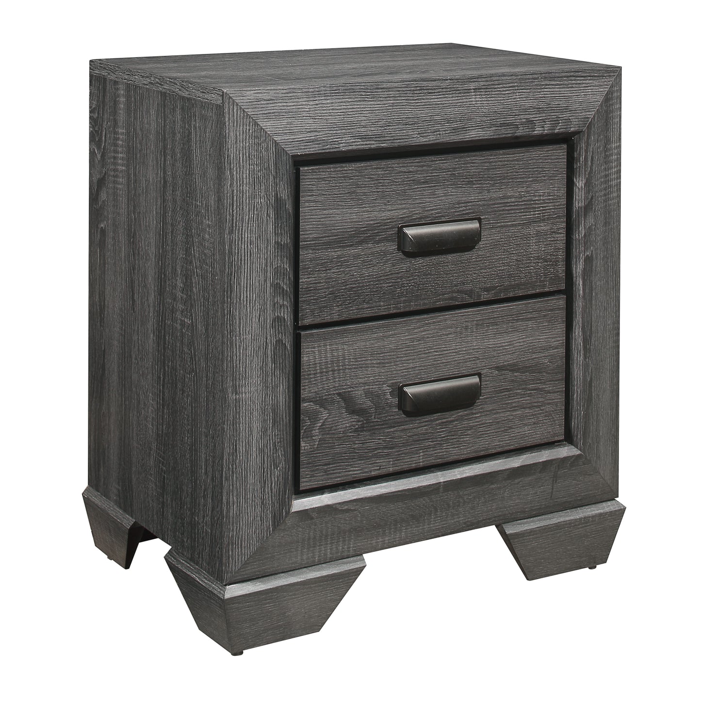 Homelegance Nightstand Beechnut Gray Finish 1904GY-4