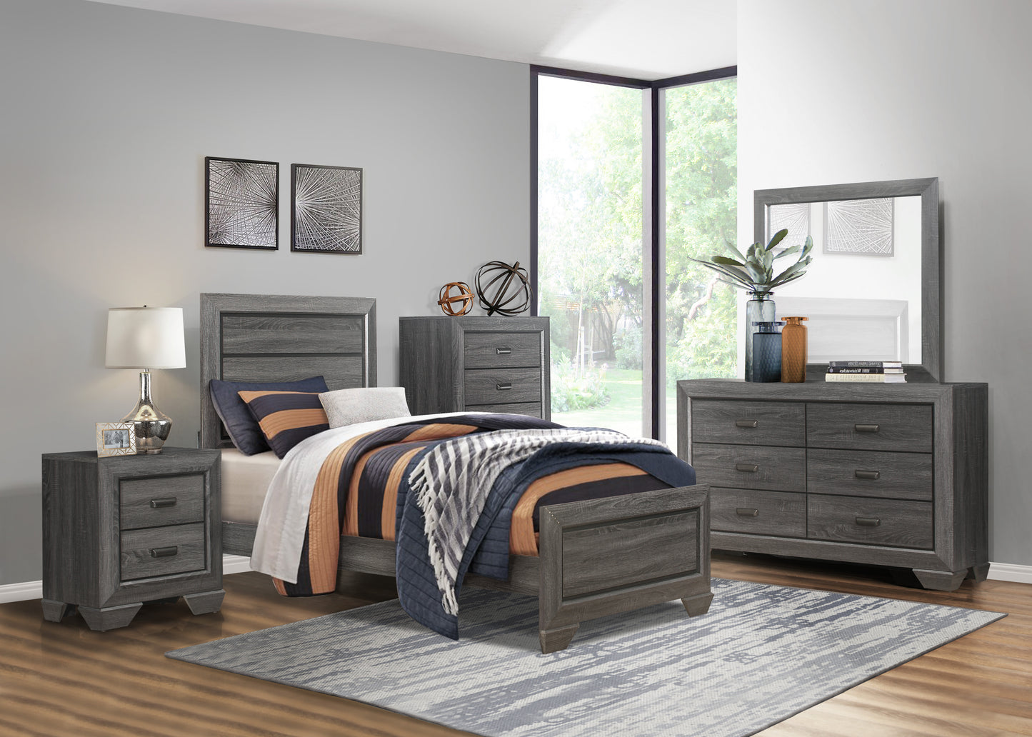 Homelegance Beechnut Dresser Gray Finish 1904GY-5
