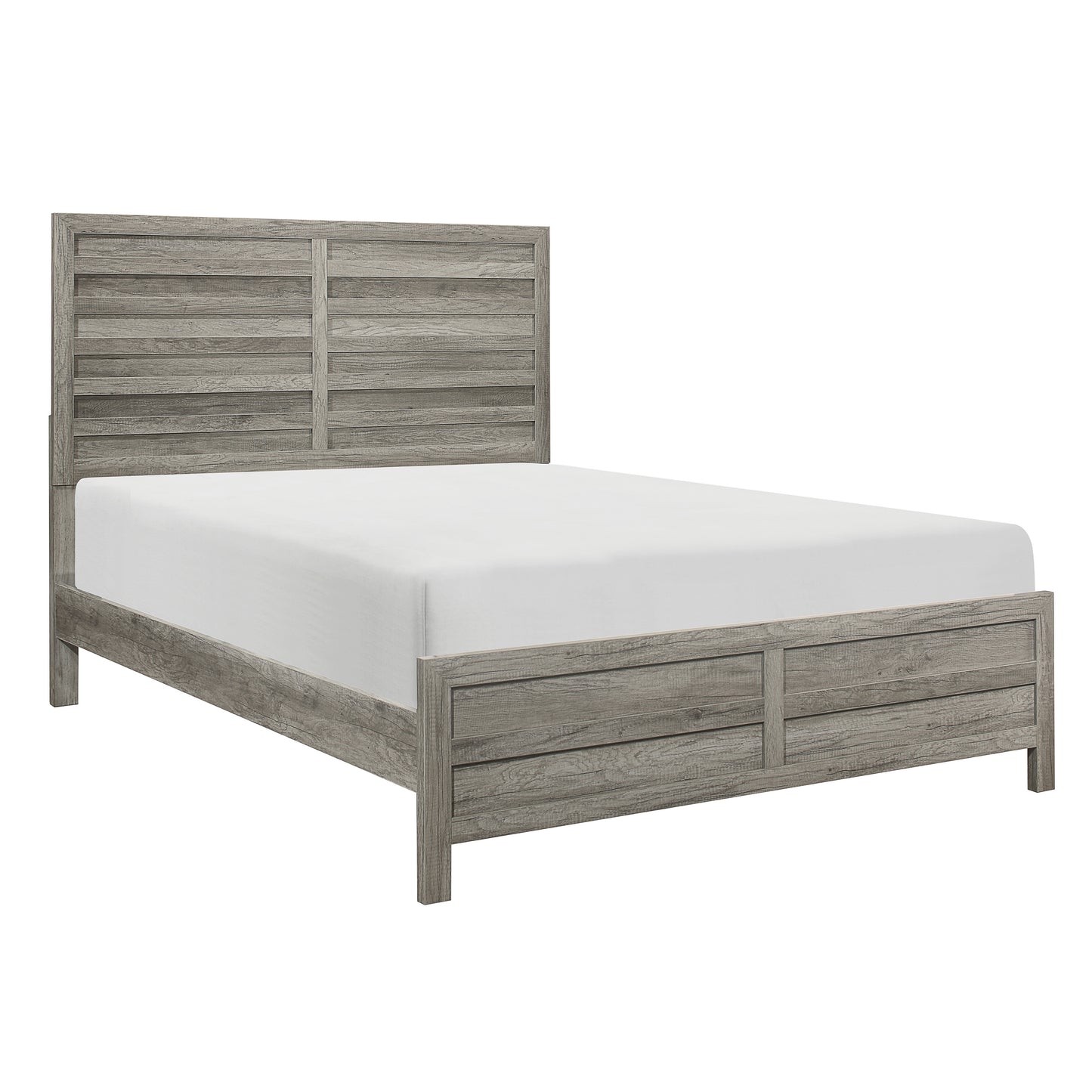 Homelegance Queen Bed Mandan Weathered Gray Finish Elegant Design 1910GY-1
