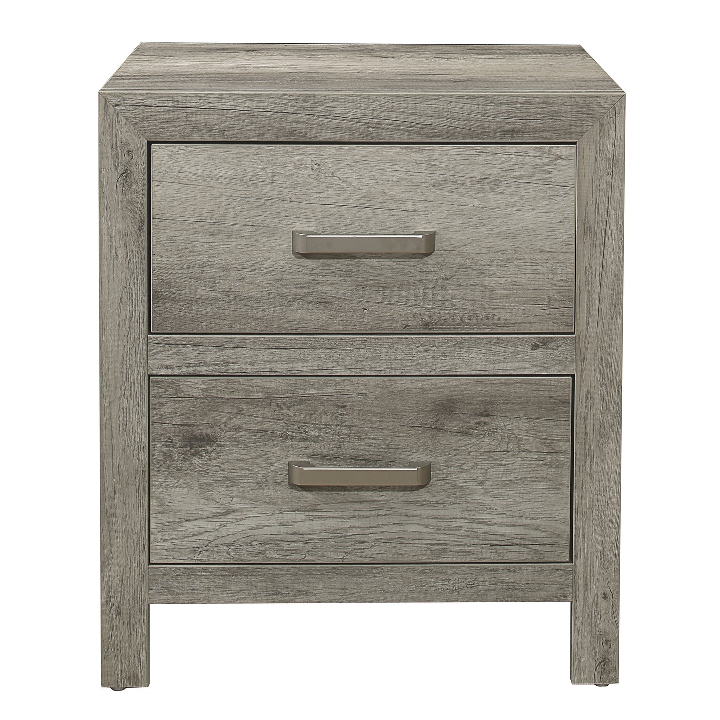 Homelegance Nightstand Mandan Weathered Gray Finish 1910GY-4
