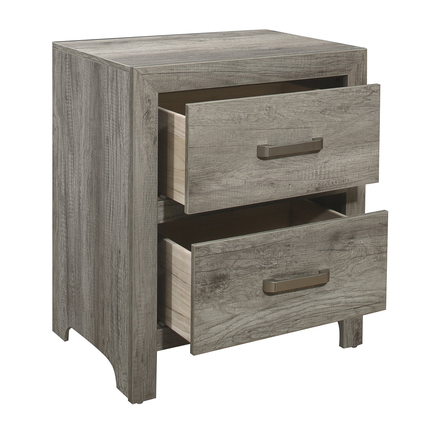 Homelegance Nightstand Mandan Weathered Gray Finish 1910GY-4