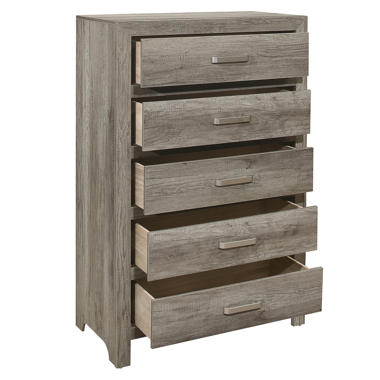 Homelegance Chest Mandan Weathered Gray Finish with Five Drawers 1910GY-9