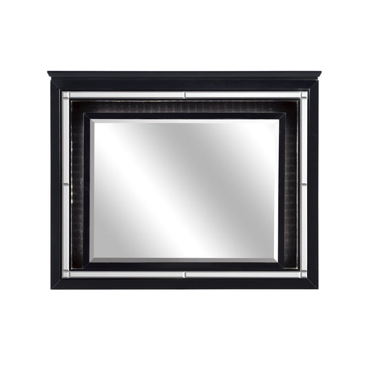 Homelegance Allura Dresser Mirror Black Finish 1916BK-6
