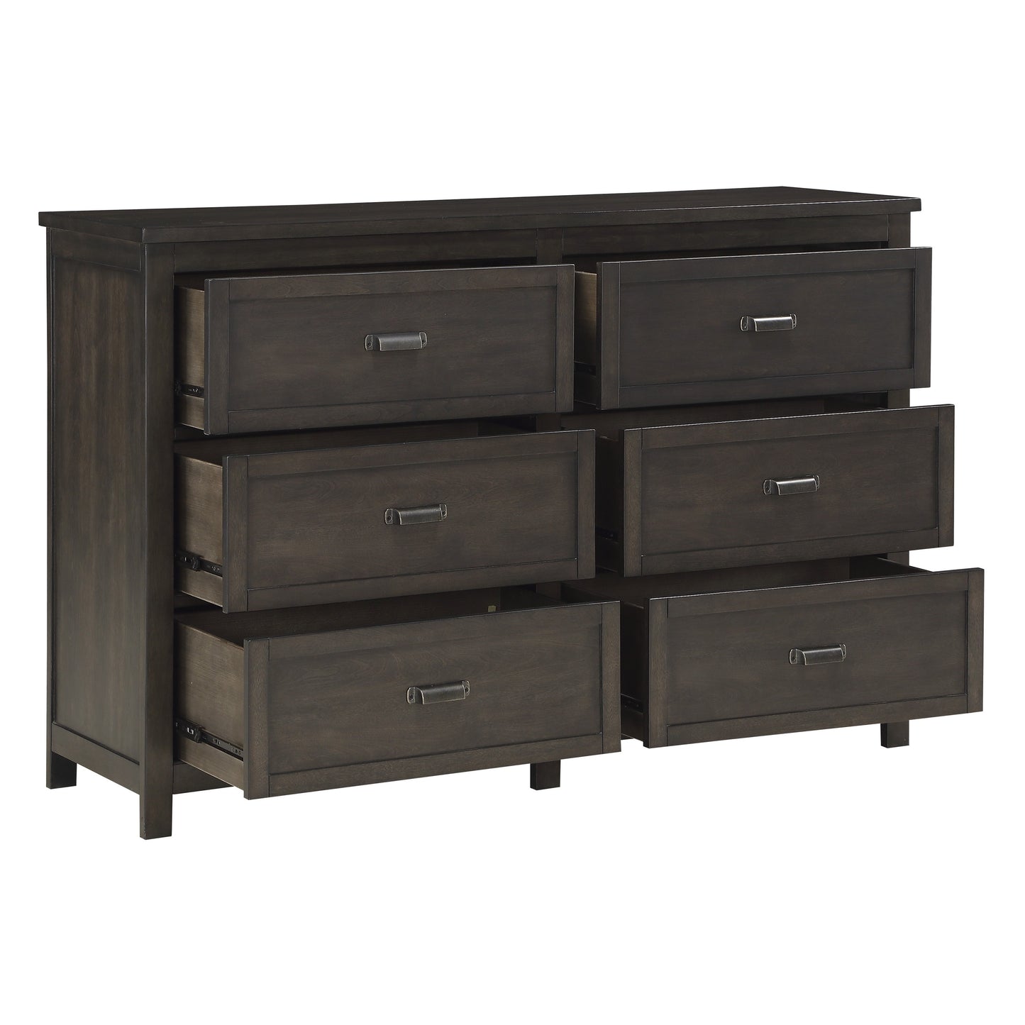 Homelegance Hebron Dresser Dark Cherry Finish with Bronze Pulls 1923-5