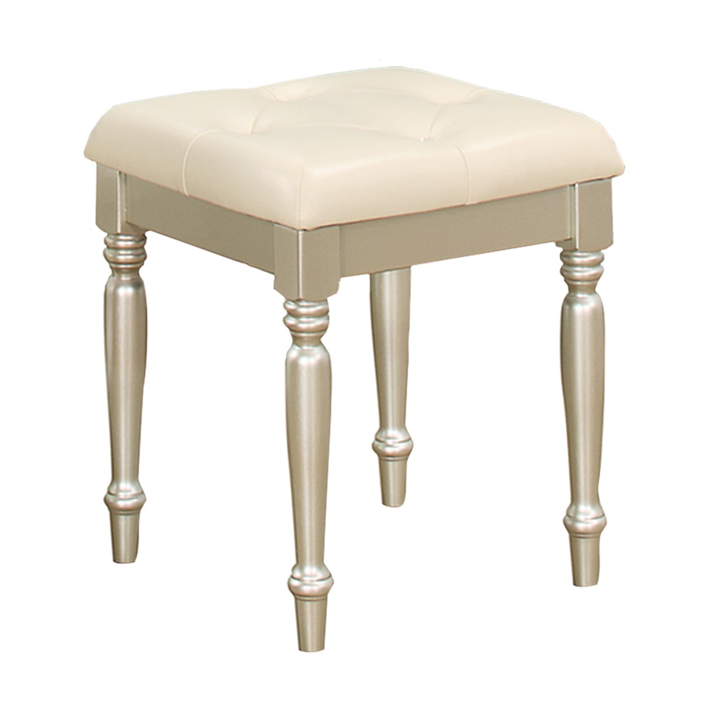 Homelegance Vanity Benches Silver Celandine Finish 1928-14