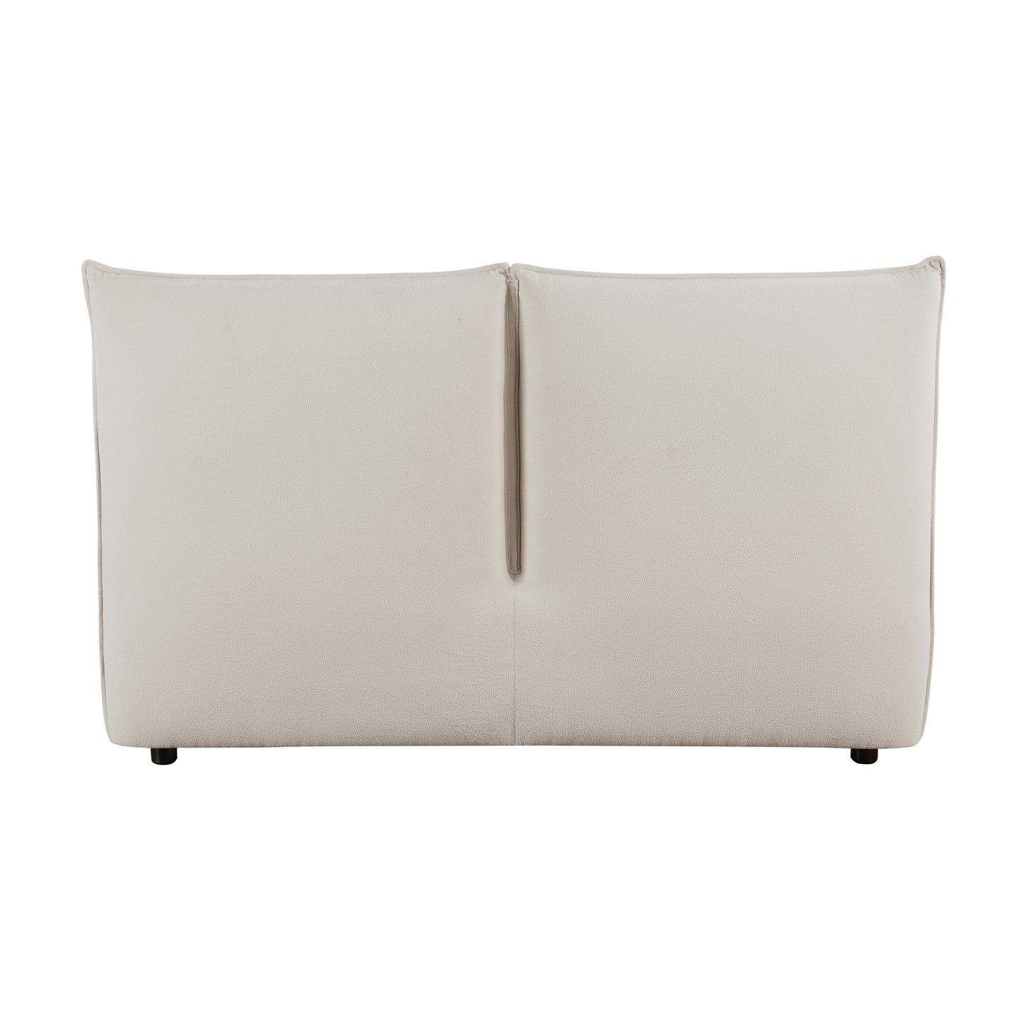 Homelegance Queen Bed Linna Beige Chenille Fabric 1930-1