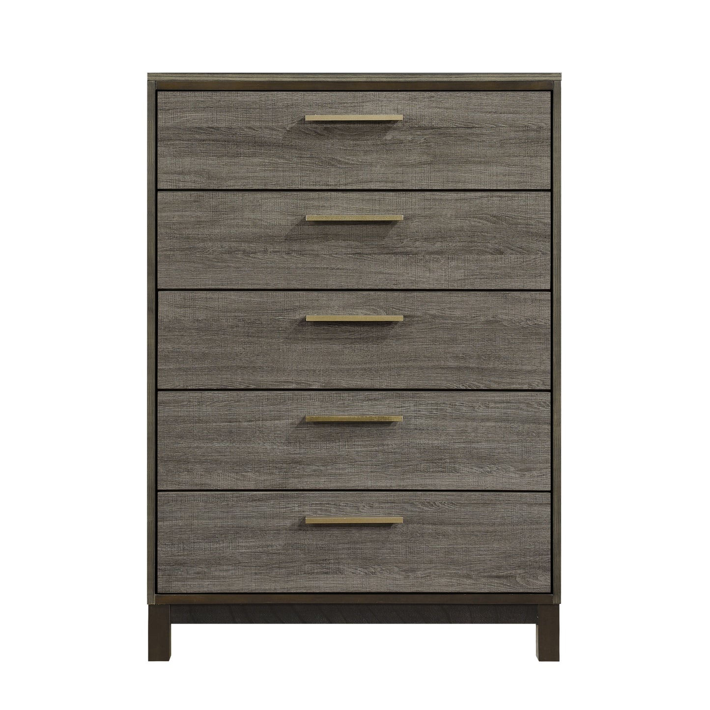 Homelegance Vestavia Chest Gray Finish with Antique Brass Pulls 1936-9