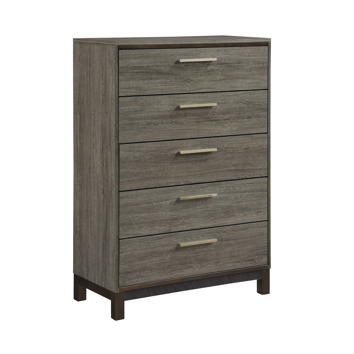 Homelegance Vestavia Chest Gray Finish with Antique Brass Pulls 1936-9