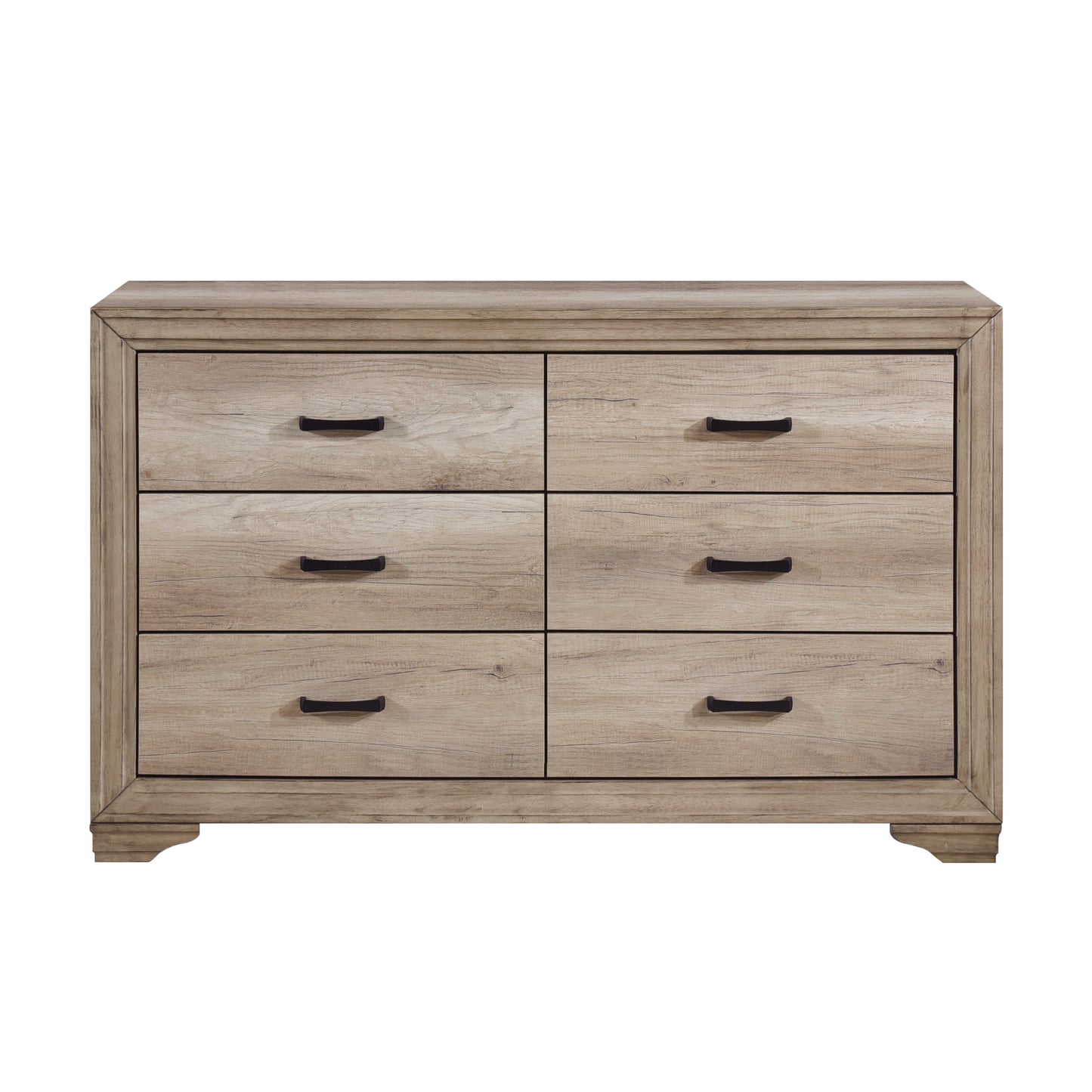 Homelegance Lonan Dresser Natural Finish with Black Accents 1955-5
