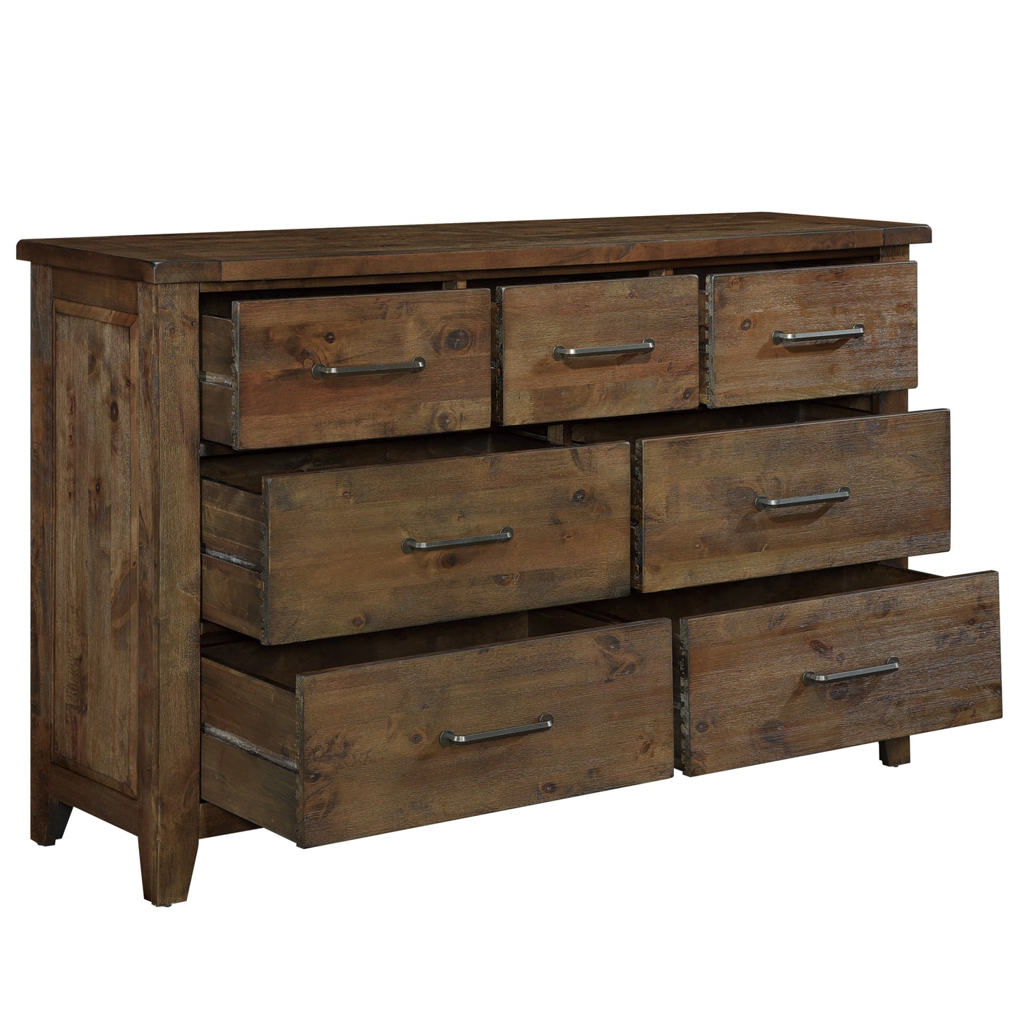 Homelegance Jerrick Dresser Burnished Brown Finish with 7 Drawers 1957-5