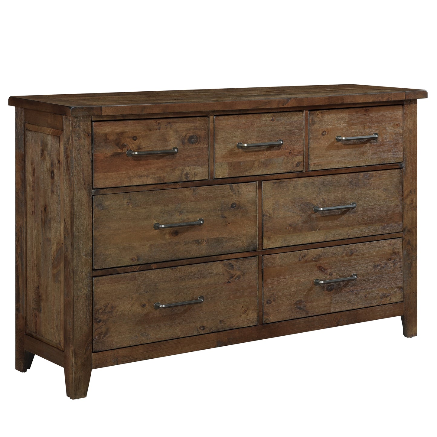 Homelegance Jerrick Dresser Burnished Brown Finish with 7 Drawers 1957-5