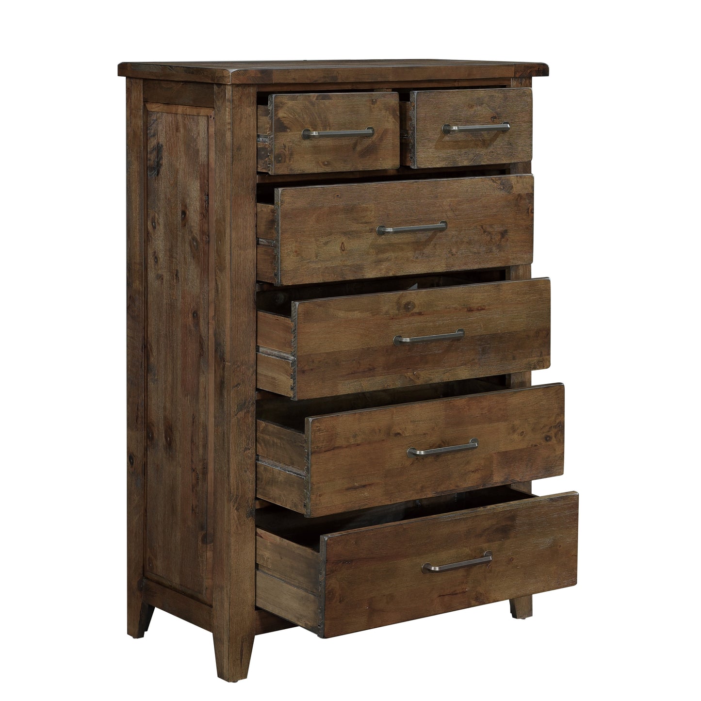 Homelegance Chest Jerrick Burnished Brown Timeless Design with Ample Storage 1957-9
