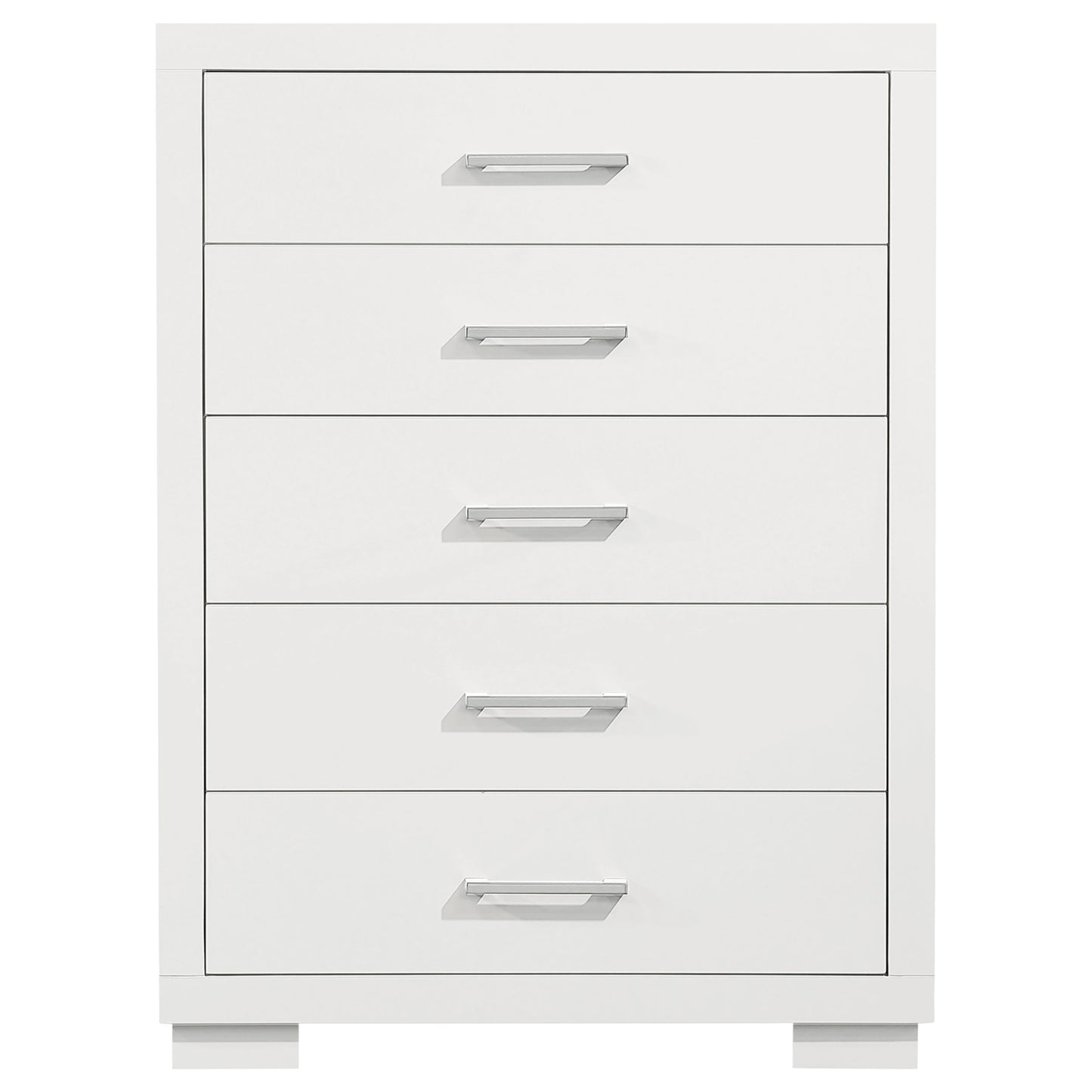 Jessica 5-drawer Bedroom Chest Cream White