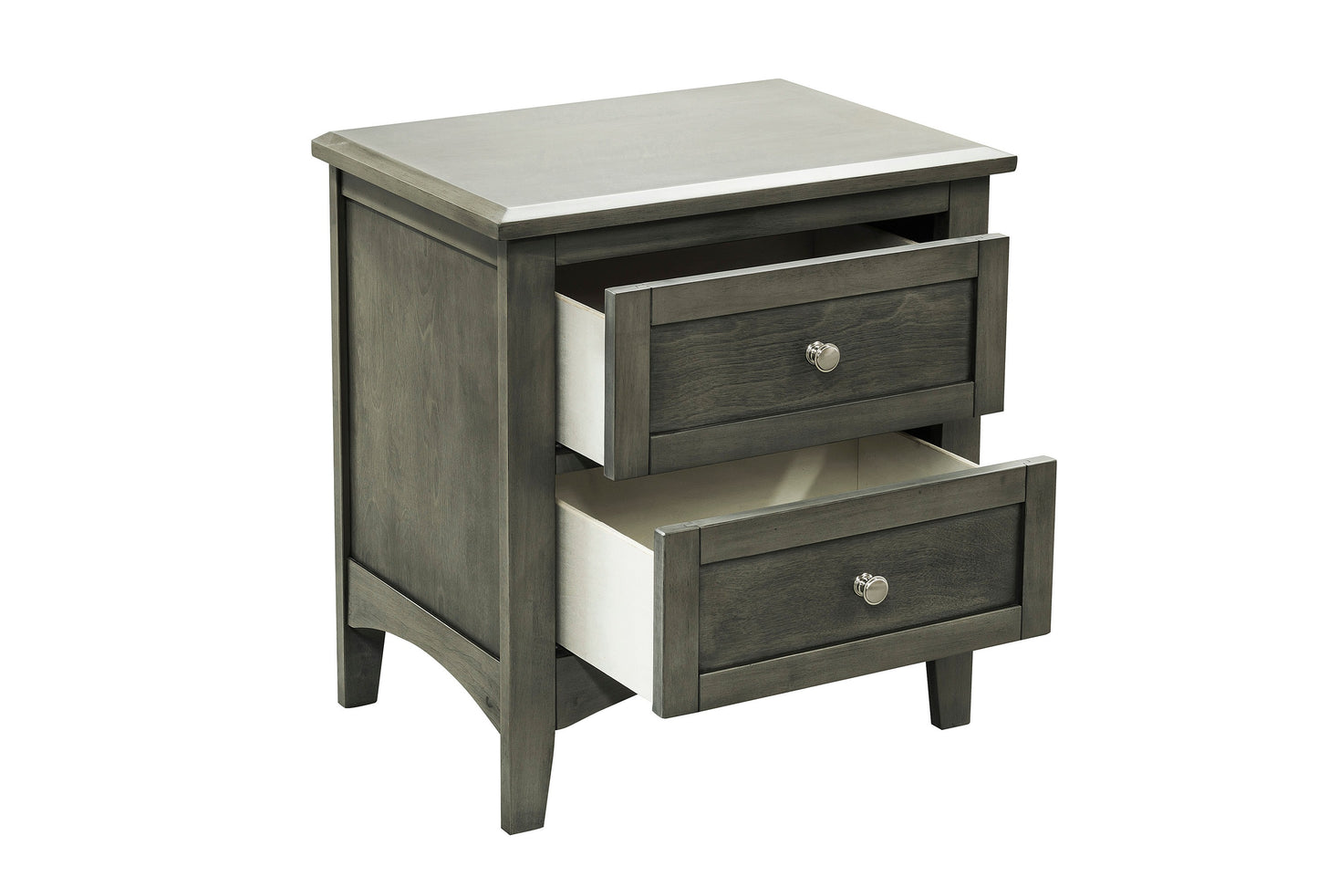 Homelegance Garcia Nightstand Cool Gray Finish 2046-4